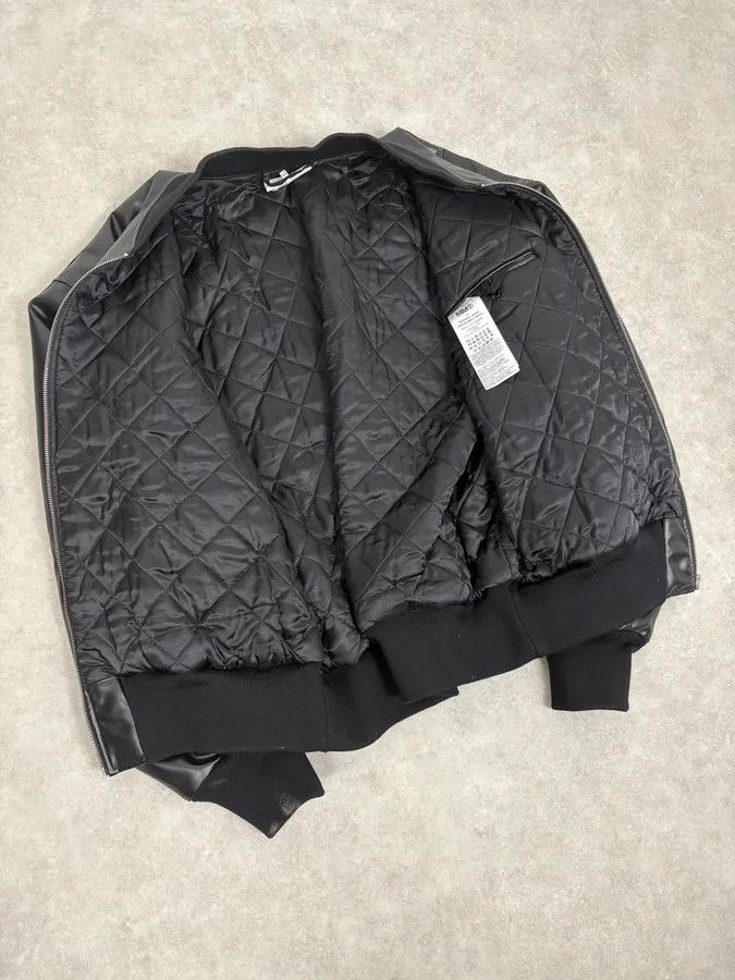 Maison Margiela FW2023 Maison Margiela Black Bomber Jacket Faux Leather Calendar Emboss Size XL Size US XL / EU 56 / 4 - 7 Thumbnail