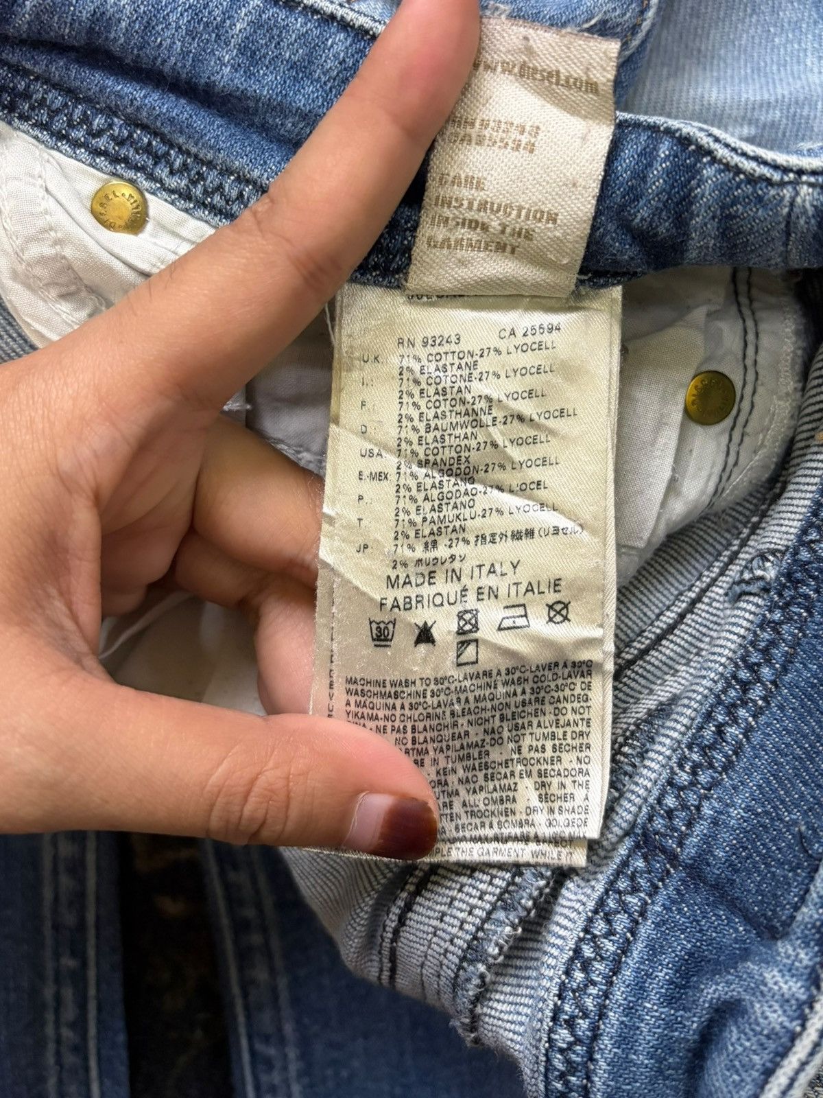 Diesel Vintage Italy Diesel Lowky Faded Wash Distressed Jeans Size 27" / US 4 / IT 40 - 5 Thumbnail