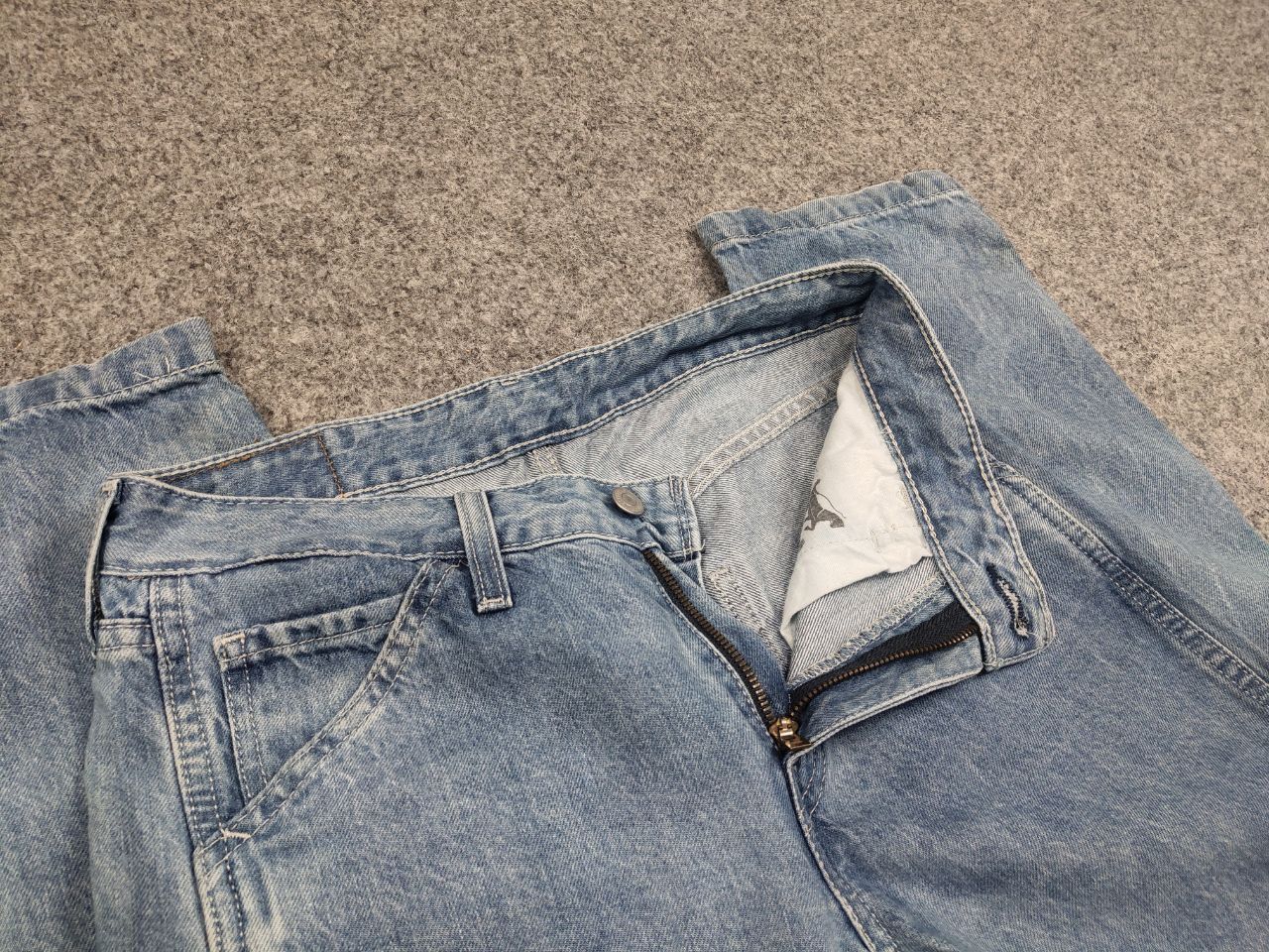 Levi's Levis Tapered Carpenter Antifreze washed denim vintage jeans Size US 29 - 8 Thumbnail