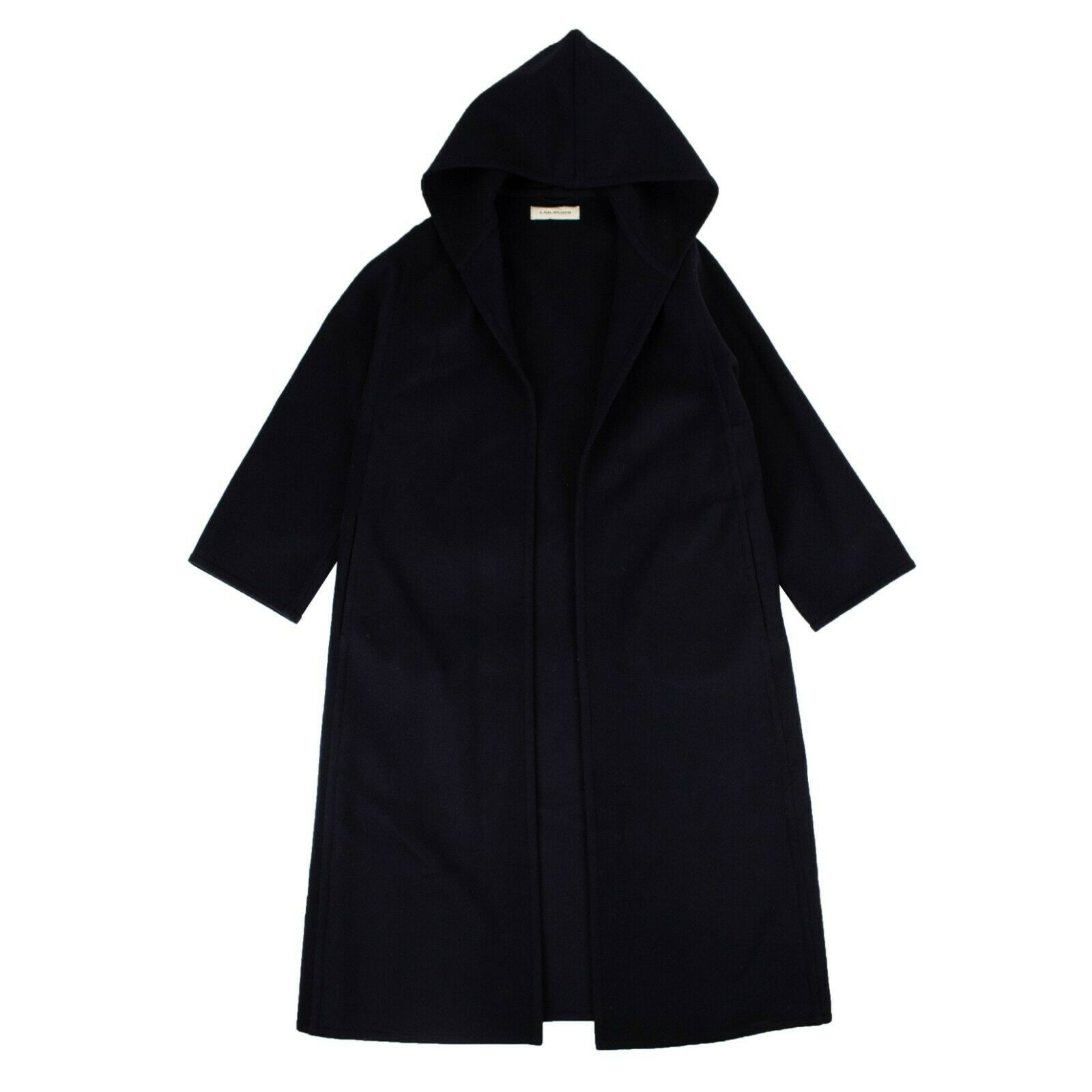 image of A P C NWT Navy Blue Hooded Oversized Coat Size S $3115, Women's