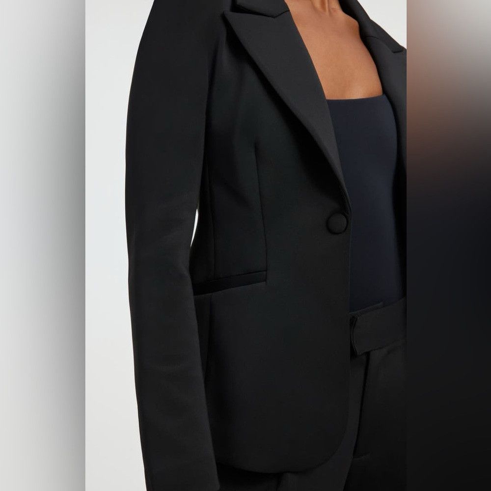 Good American Good American Scuba Tailored Black Blazer Jacket NWT Size S Size S / US 4 / IT 40 - 4 Thumbnail