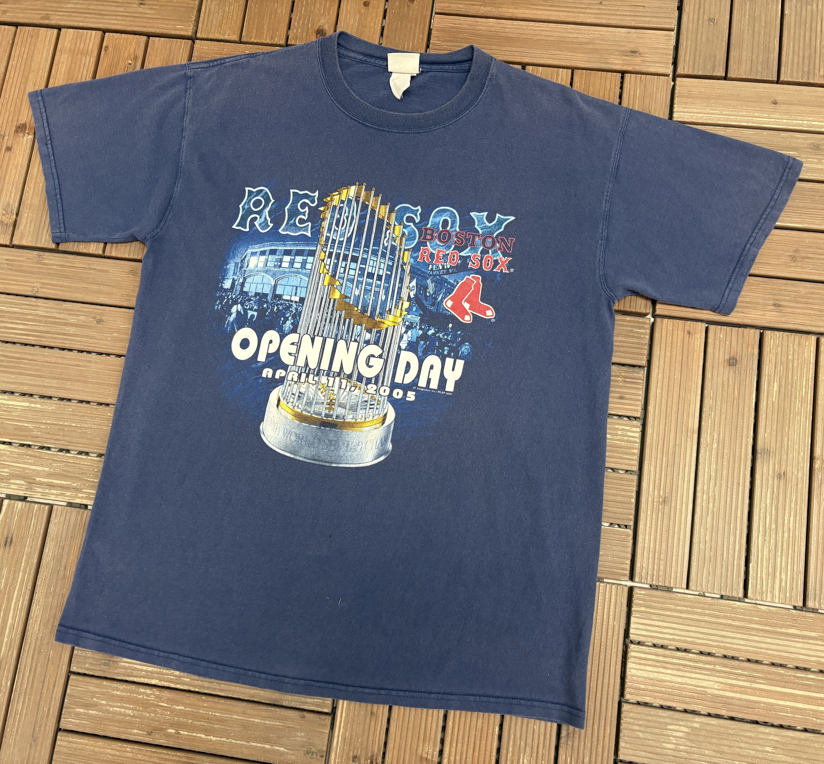 Vintage Boston Red Sox Opening Day 2005 Vintage Blue Tee Size US XL / EU 56 / 4 - 2 Thumbnail