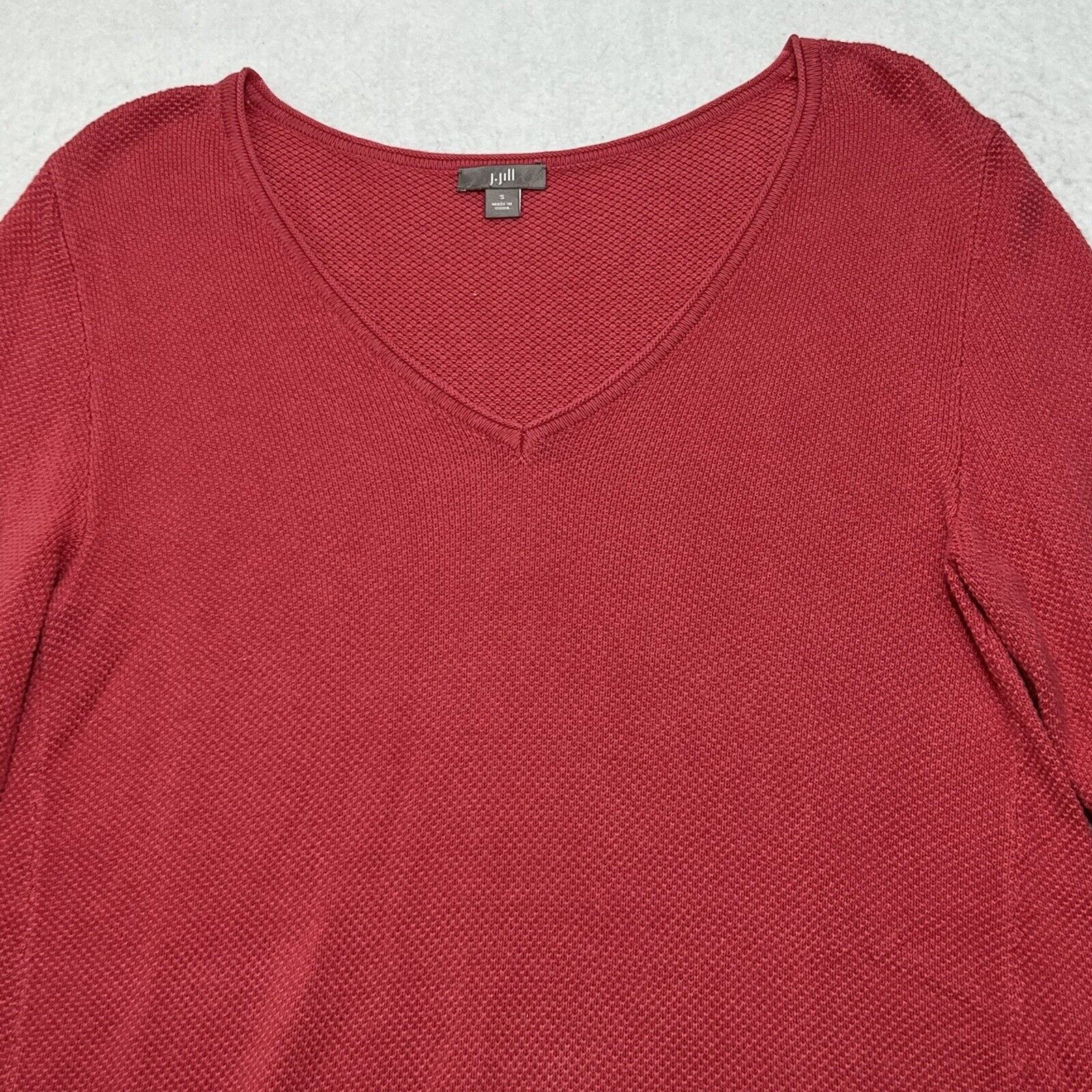 J. Jill J. Jill Coral Pink Pullover A-Line Sweater Long Sleeve Size S / US 4 / IT 40 - 2 Thumbnail