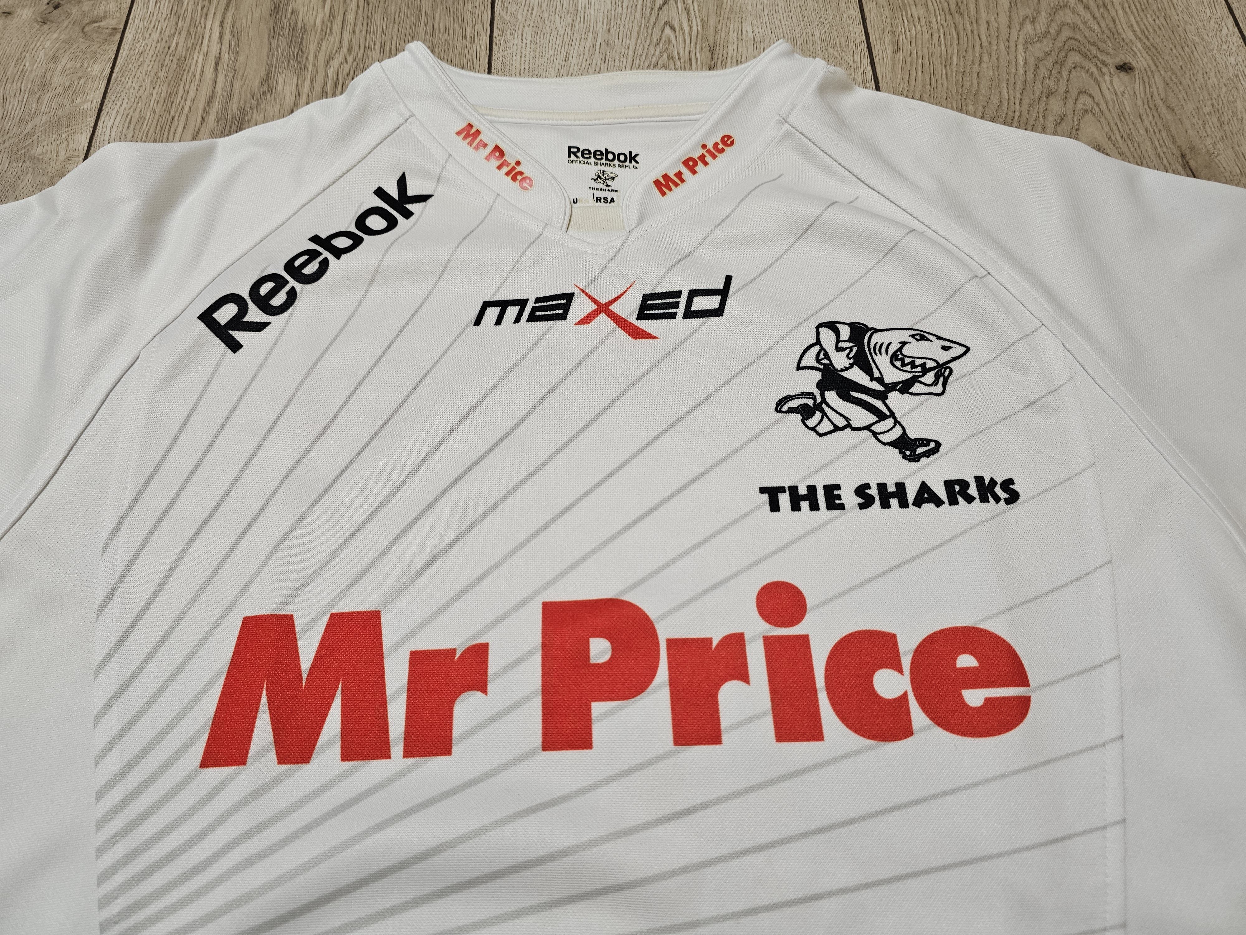 Reebok THE SHARKS RUGBY JERSEY 2012 SOUTH AFRICA RUGBY SHIRT RUGBY Size US L / EU 52-54 / 3 - 3 Thumbnail