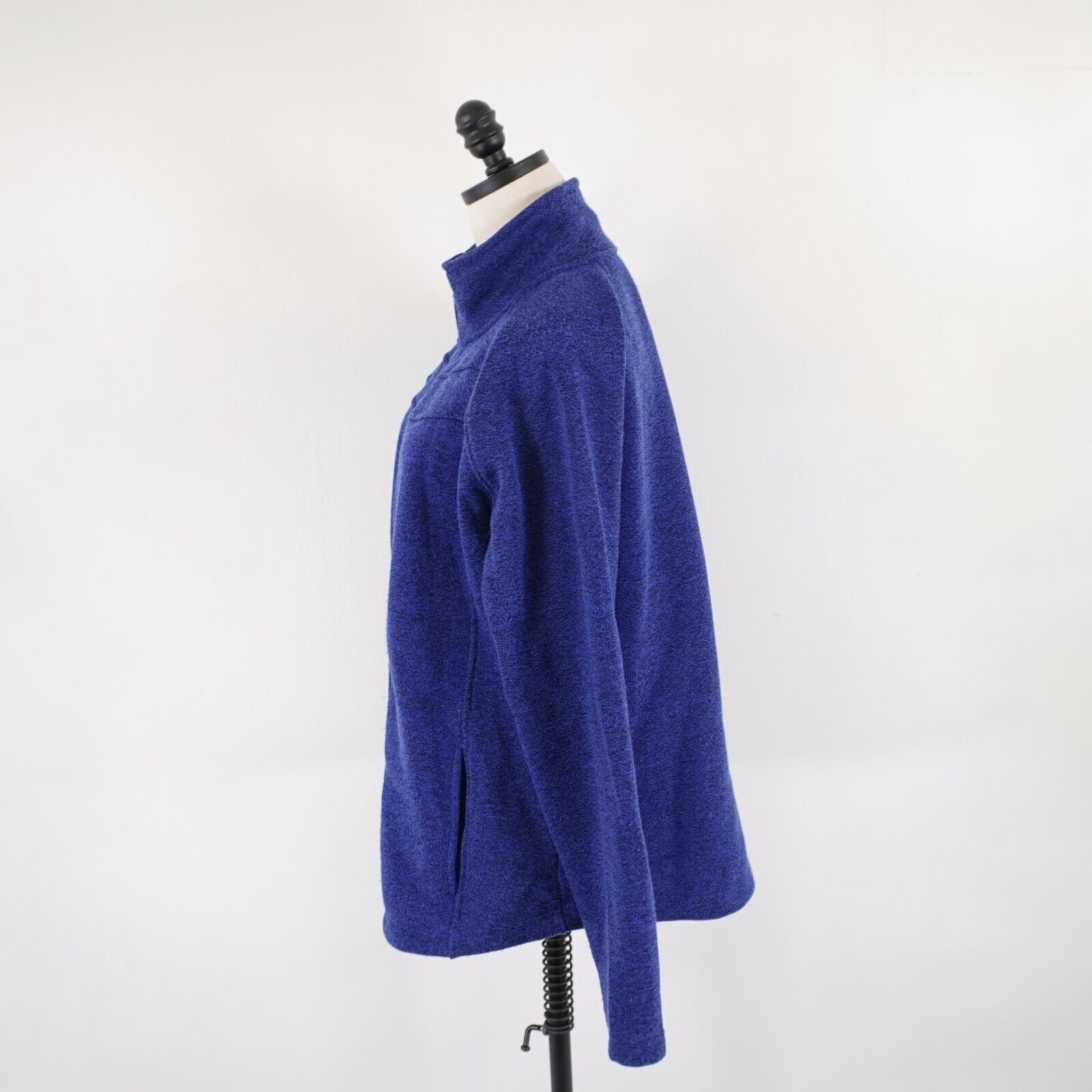 Designer Jason Maxwell Royal Blue XL Full Zip Polyester Mock Neck Swe Size XL / US 12-14 / IT 48-50 - 5 Thumbnail