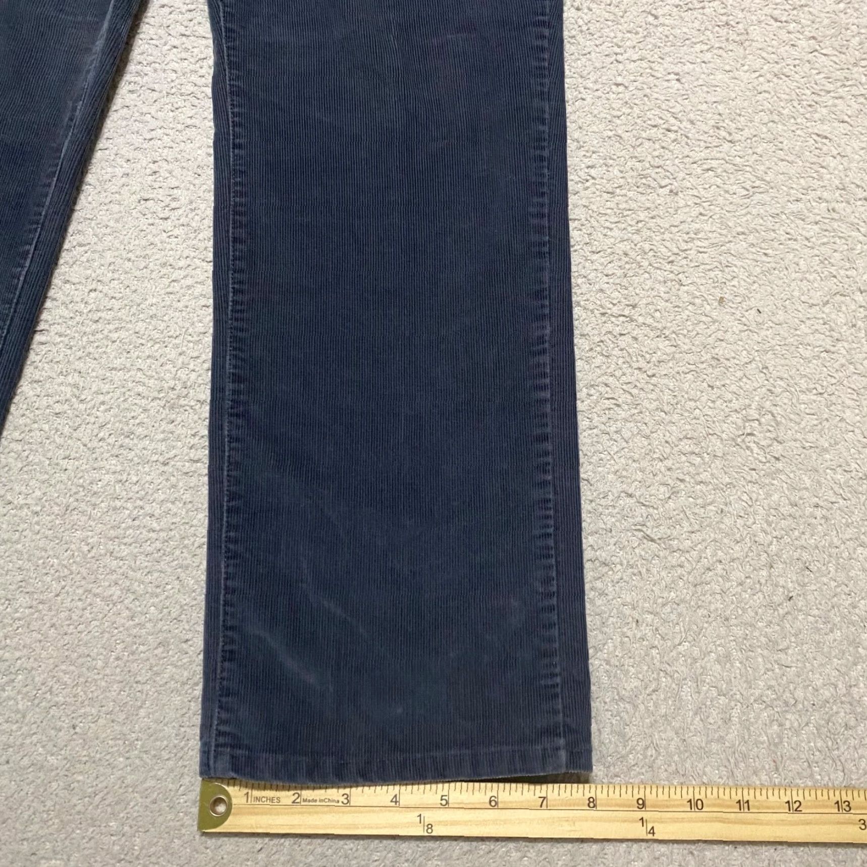 Vintage L.L Bean Jeans Womens 14P Petites Gray Corduroy Straight Leg High Rise Size 24" / US 00 / IT 34 - 5 Thumbnail