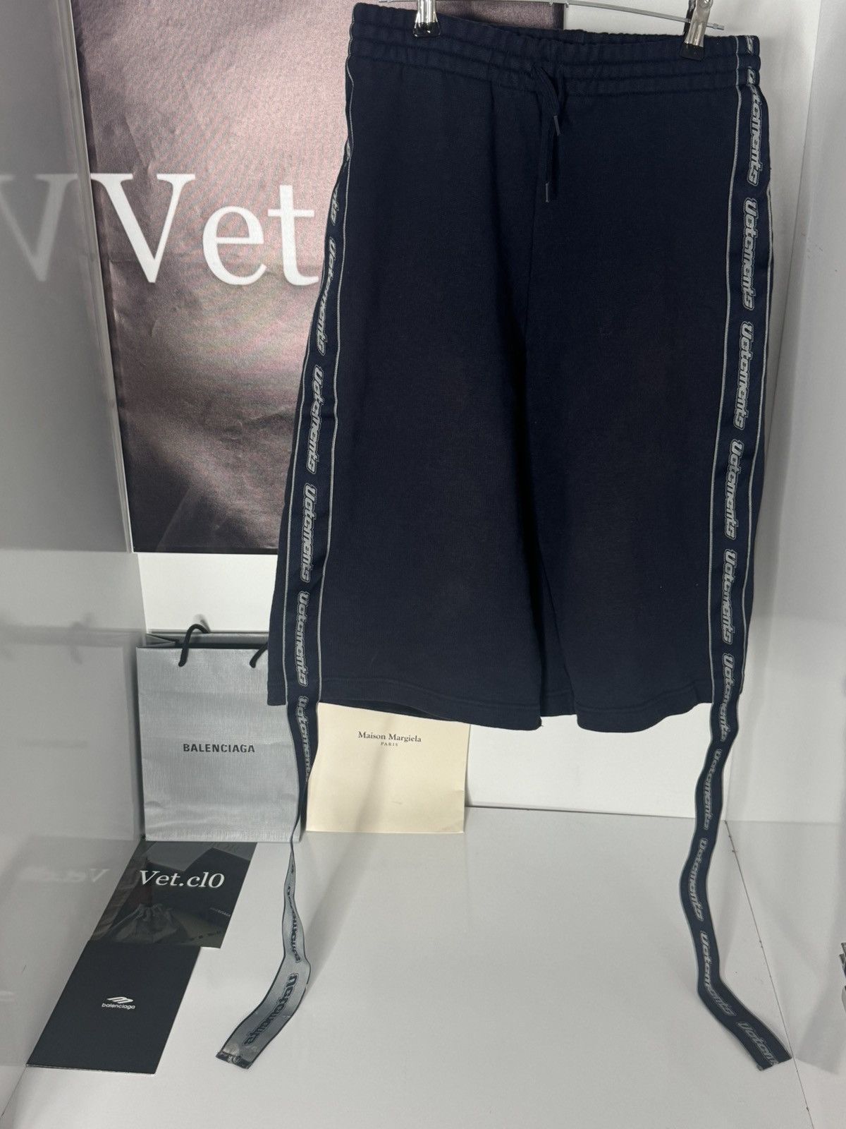 Vetements ✅ Vetements SS2018 Dark Blue Shorts S Size US 32 / EU 48 - 1 Thumbnail