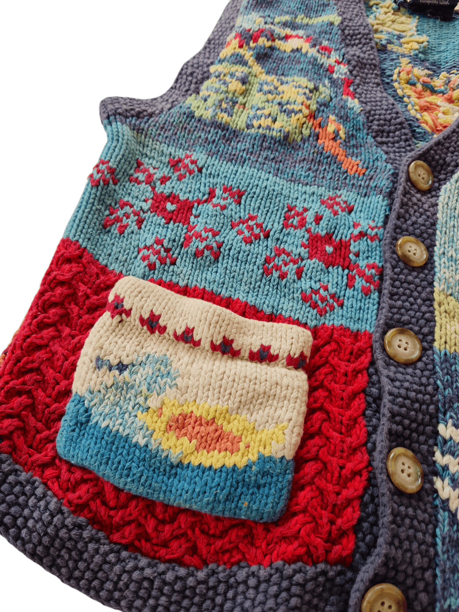 Japanese Brand × Vintage Vintage Vest Knitted By Hand Size US M / EU 48-50 / 2 - 3 Thumbnail
