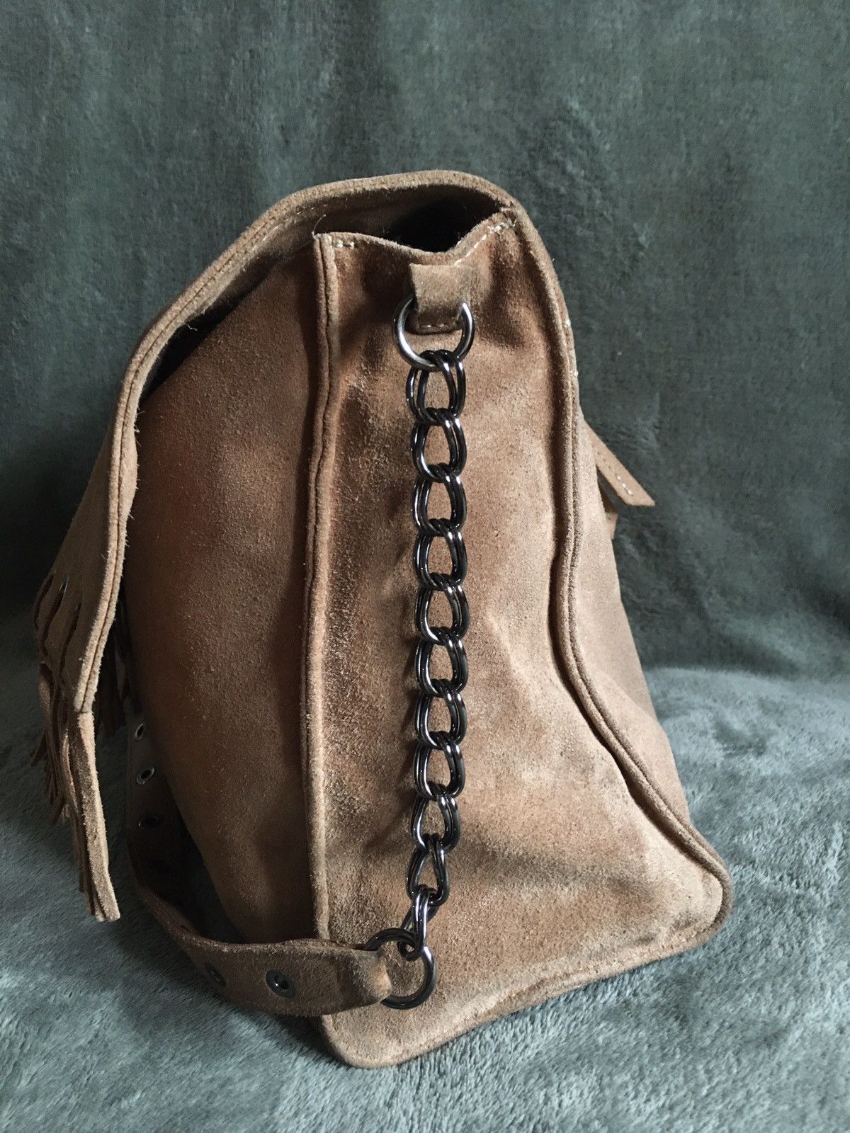 Longchamp Longchamp Paris Rocks Folk Suede Chain Flap Shoulder Bag Size ONE SIZE - 6 Thumbnail