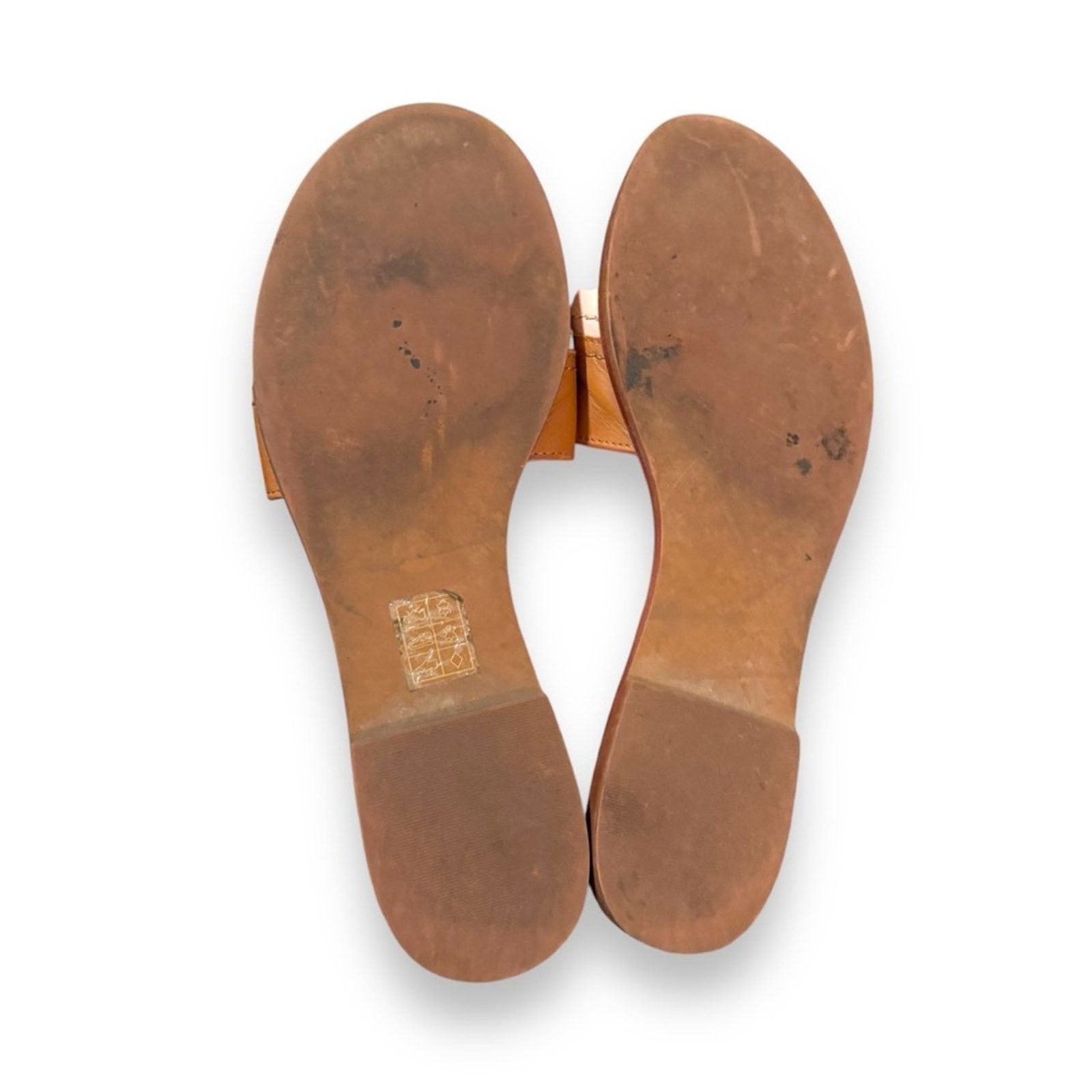 Tory Burch Tory Burch Everly Two Tone Tan & Cream Pink Leather Sandals Size US 7.5 / IT 37.5 - 12 Thumbnail