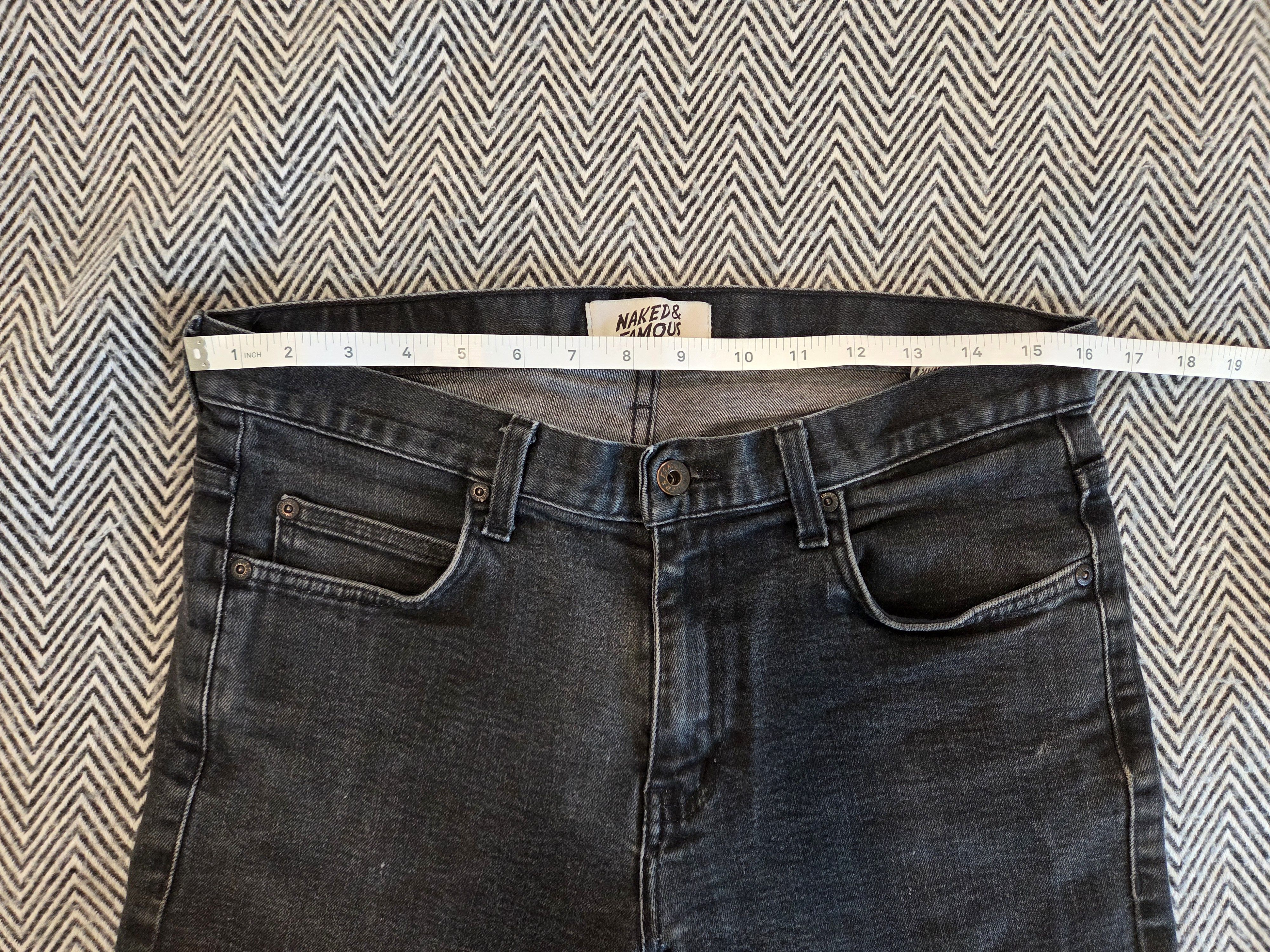 Naked & Famous Ash Black Stretch Size US 33 - 8 Thumbnail