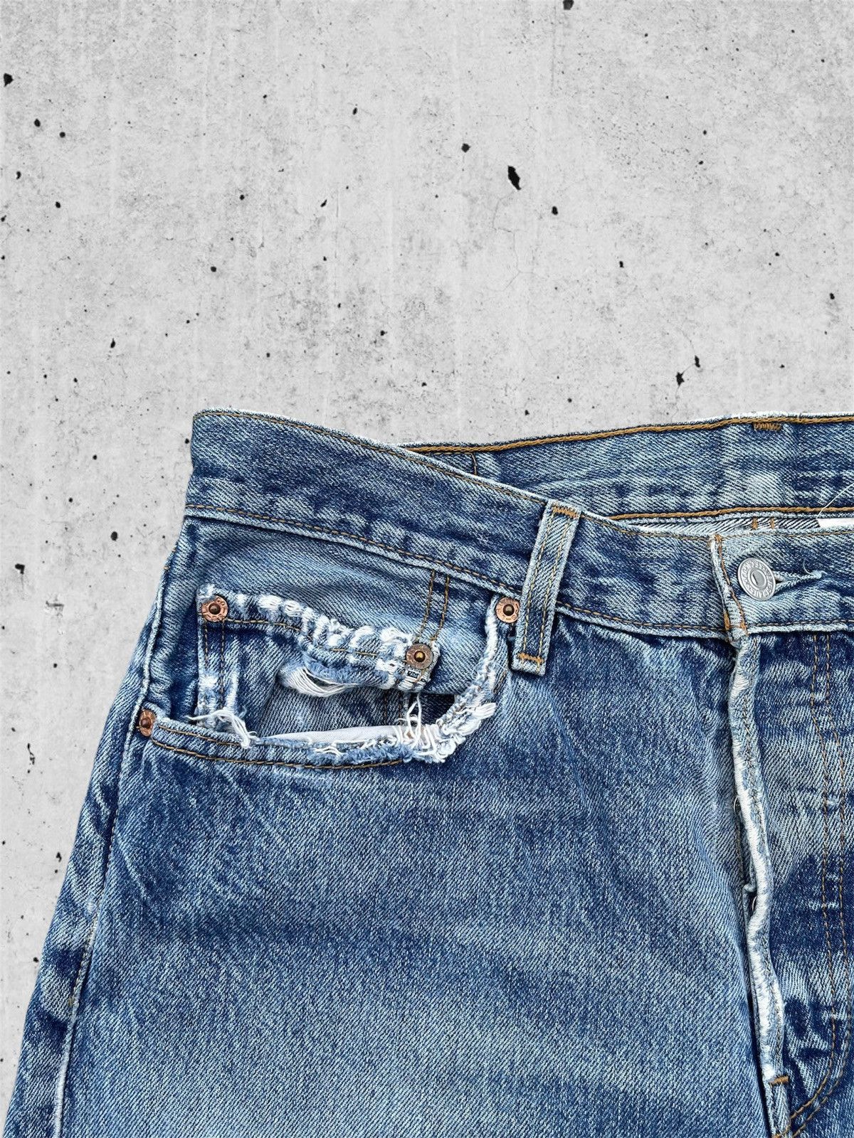 Levi's 🔥 Levi's 501 Distressed Denim Vintage W33🔥 Size US 33 - 5 Thumbnail