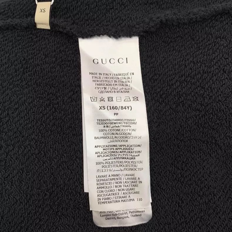 Gucci Gucci Black logo embroidered hooded drawstring long-sleeved Size US XS / EU 42 / 0 - 6 Thumbnail