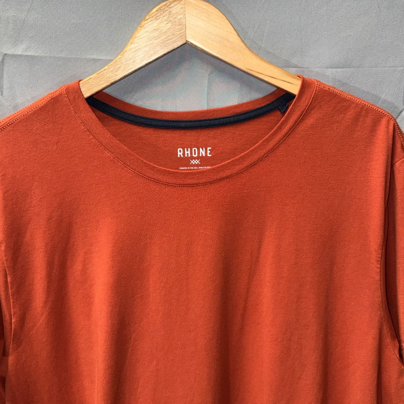 Rhone Rhone Shirt Mens 2XL Red Crewneck Organic Pima Cotton Comfort Casual SPR 2023 Size US XXL / EU 58 / 5 - 2 Thumbnail