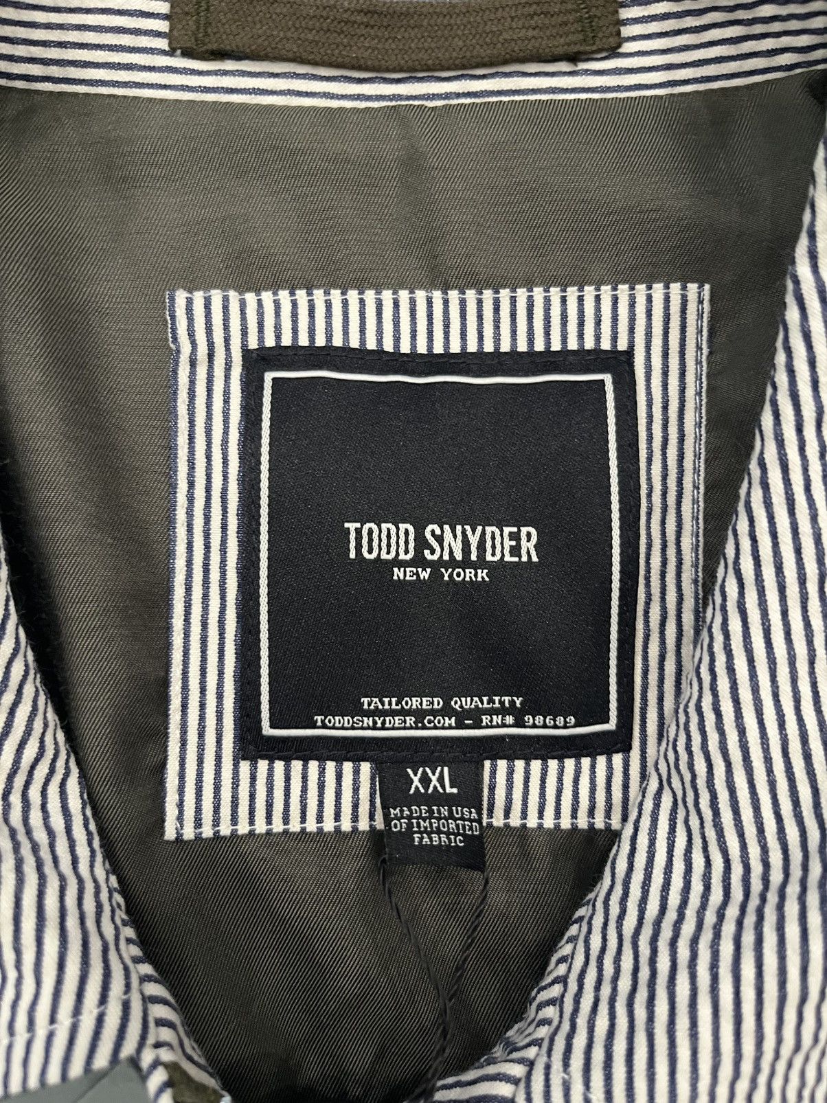 Todd Snyder NWT Todd Snyder New York Navy Seersucker Newsboy Jacket XXL Size US XXL / EU 58 / 5 - 6 Thumbnail