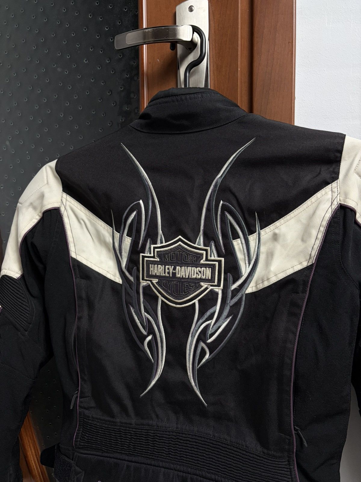 Harley Davidson Vintage Harley-Davidson Moto Tribal Shield Riding Jacket Size M / US 6-8 / IT 42-44 - 7 Thumbnail