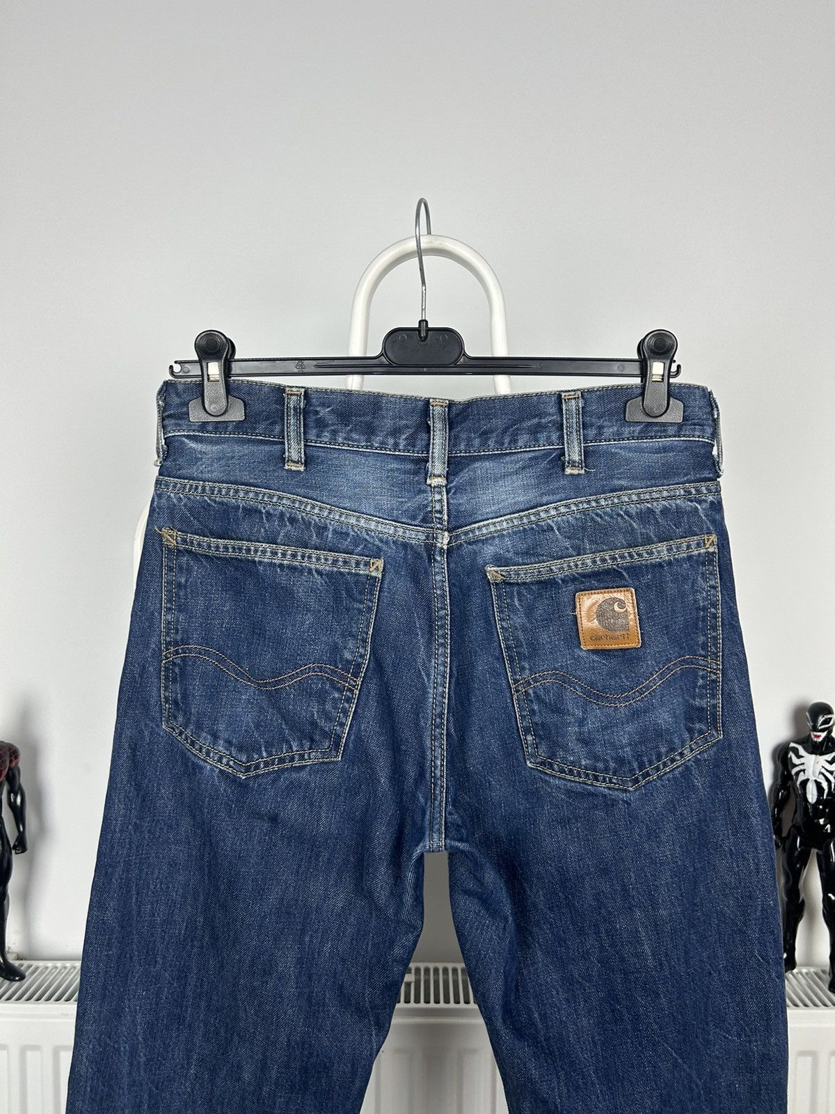 Carhartt × Jean × Vintage Carhartt Texas Pant Blue Denim Jeans Size US 29 - 2 Thumbnail