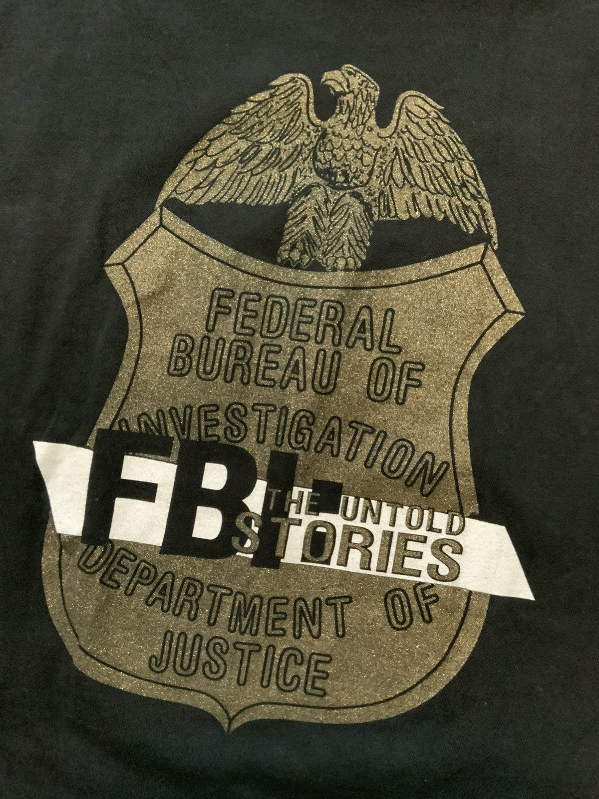 Vintage 90s FBI Untold Stories TV Motion Single Stitch T-Shirt Size US L / EU 52-54 / 3 - 5 Thumbnail