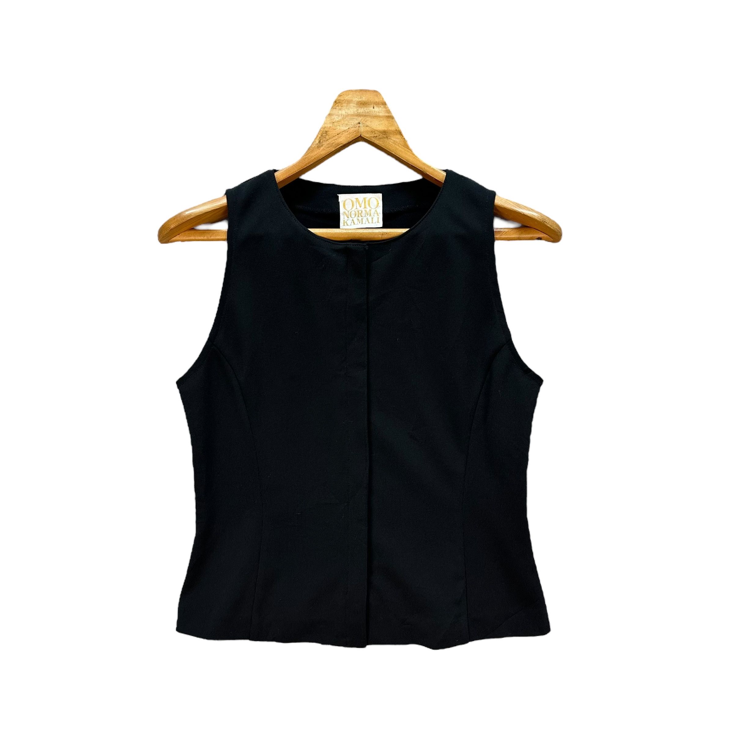 Norma Kamali OMO NORMA KAMALI Sleeveless Blouse #1493-A62 Size S / US 4 / IT 40 - 1 Thumbnail