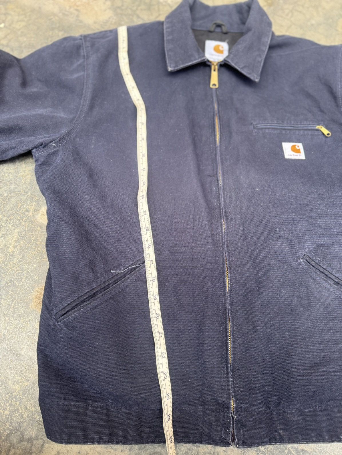 Carhartt Vintage Carhartt detroit blue unlined EJ196MDT Medium Jacket Size US M / EU 48-50 / 2 - 16 Thumbnail