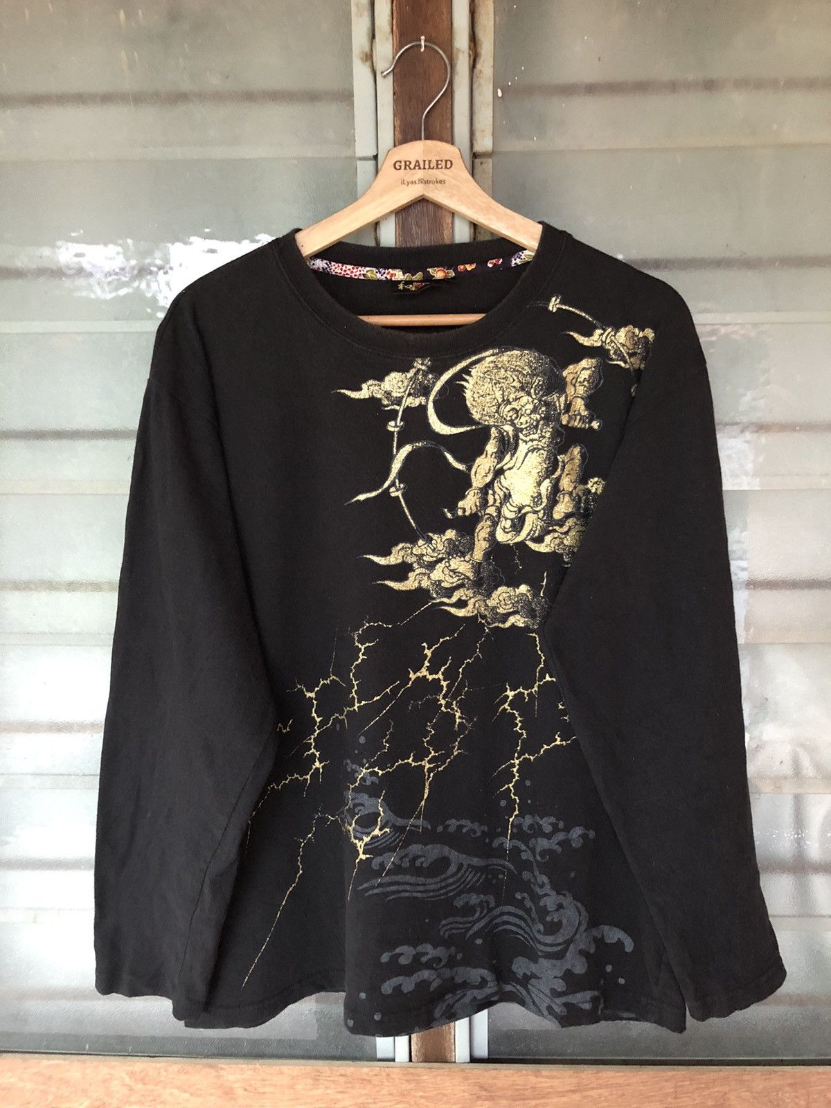 Bullet Noise Vintage Bullet Noise Sukajan Devil Long Sleeve Tee Size US XL / EU 56 / 4 - 3 Thumbnail