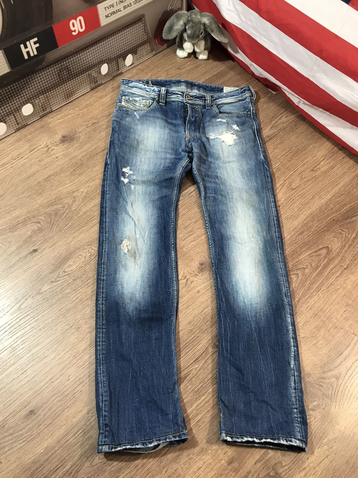 Diesel × Vintage Vintage Diesel Safado distressed denim pants jeans Size US 31 - 1 Thumbnail