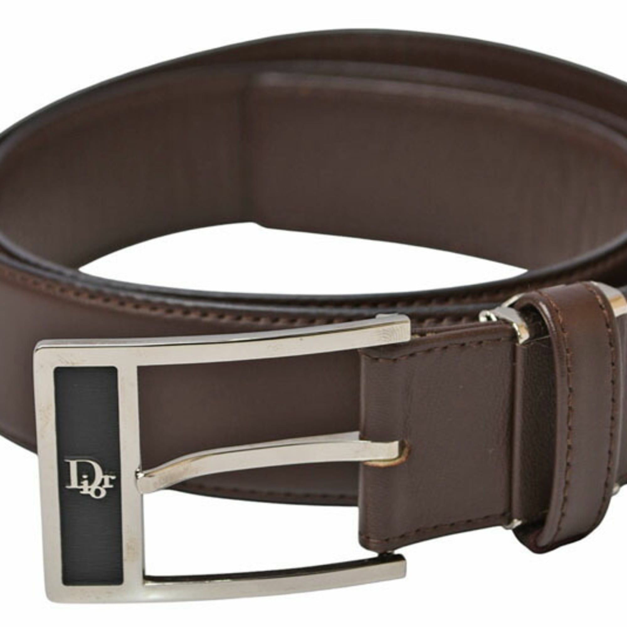 Dior Christian Dior reversible belt, one size fits all, leather, brown, men's. Size ONE SIZE - 1 Thumbnail