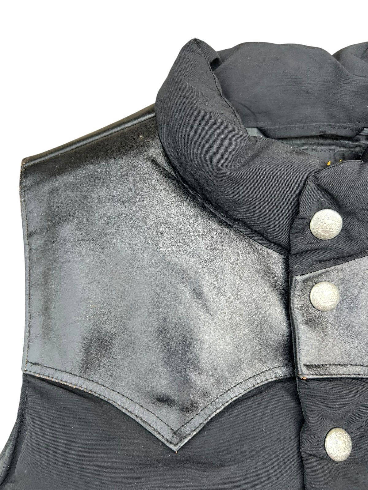 Engineered Garments × Needles × Nepenthes Cootie Productions Japan Down Puffer Western Leather Vest Size US M / EU 48-50 / 2 - 5 Thumbnail