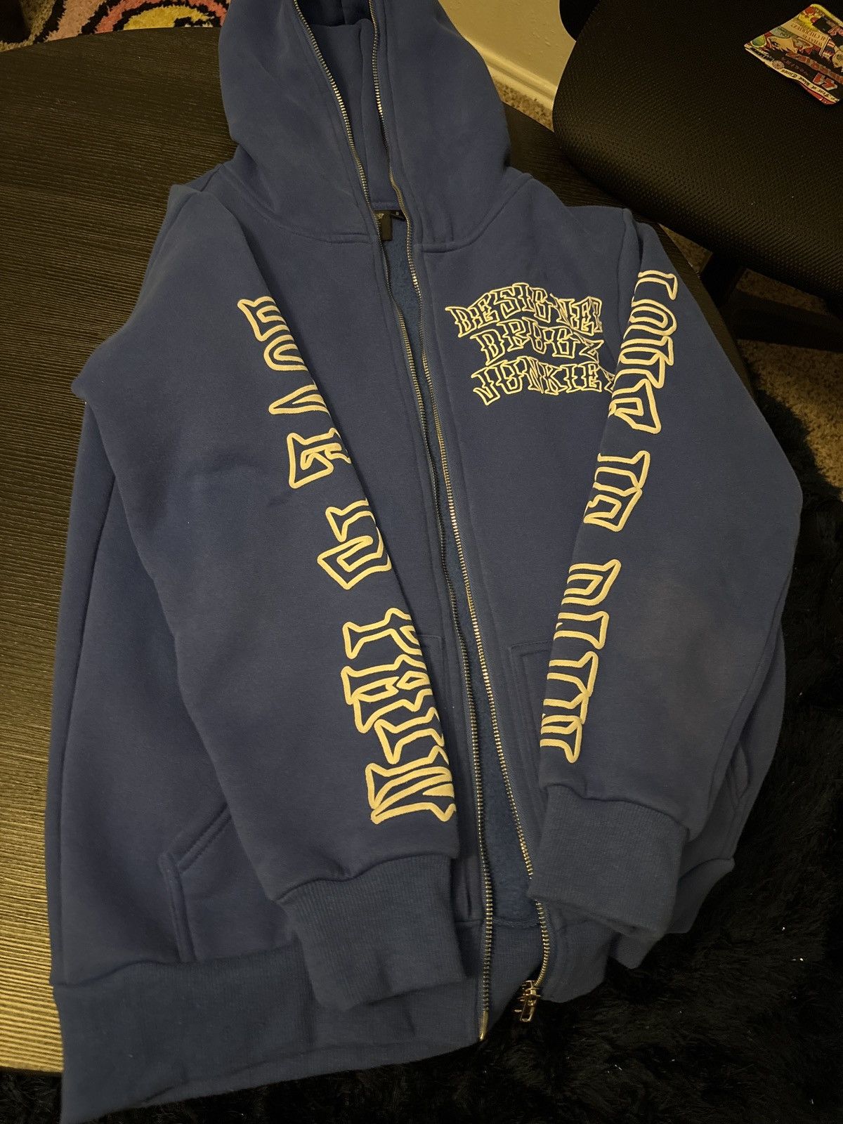 Designer DesignerDrugsJunkiez Full Zip Hoodie Size US S / EU 44-46 / 1 - 1 Thumbnail