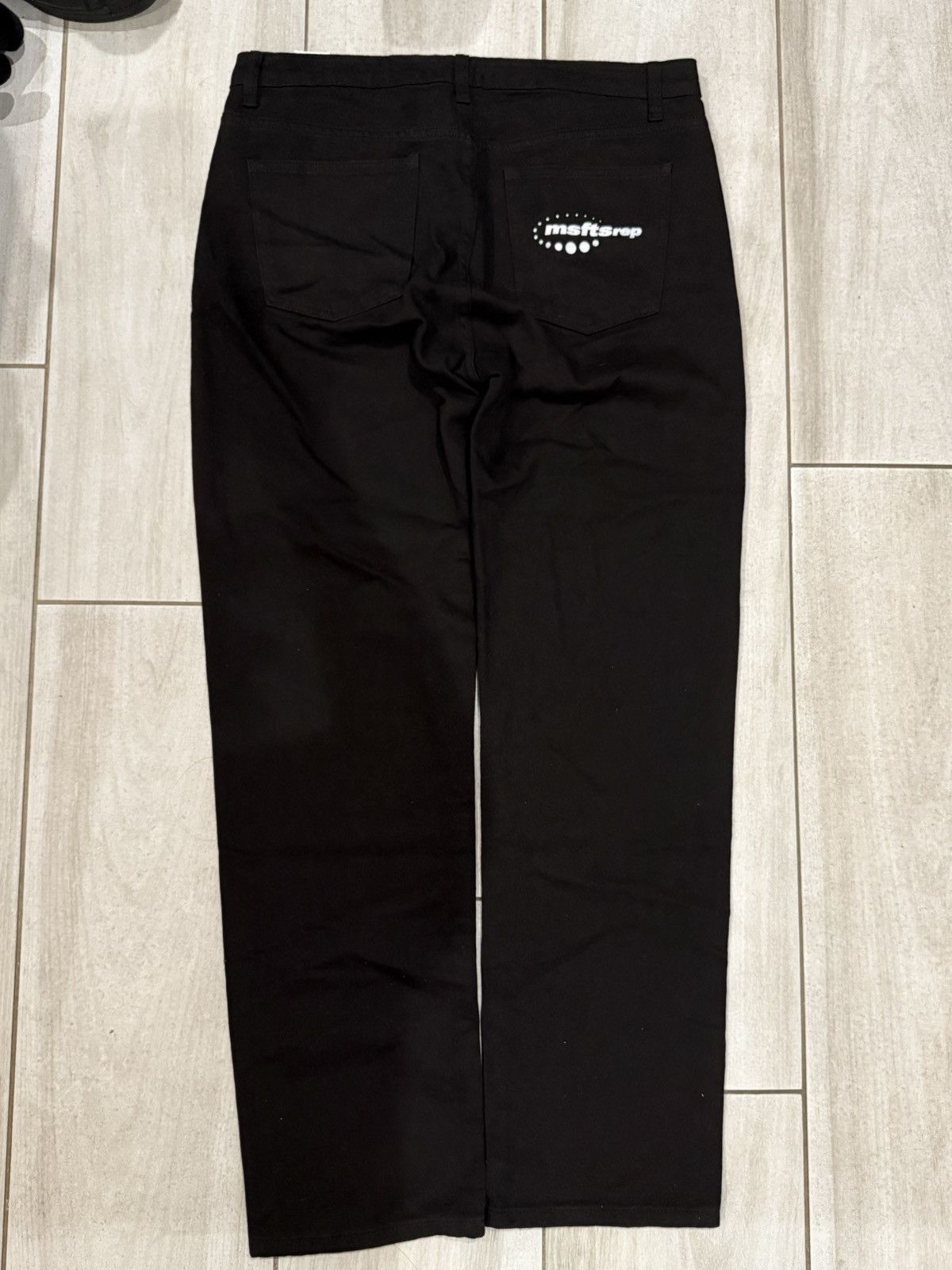 Jaden Smith × Msftsrep × Vintage msftsrep fw/21 antigravity logo print jeans Size US 34 / EU 50 - 4 Thumbnail
