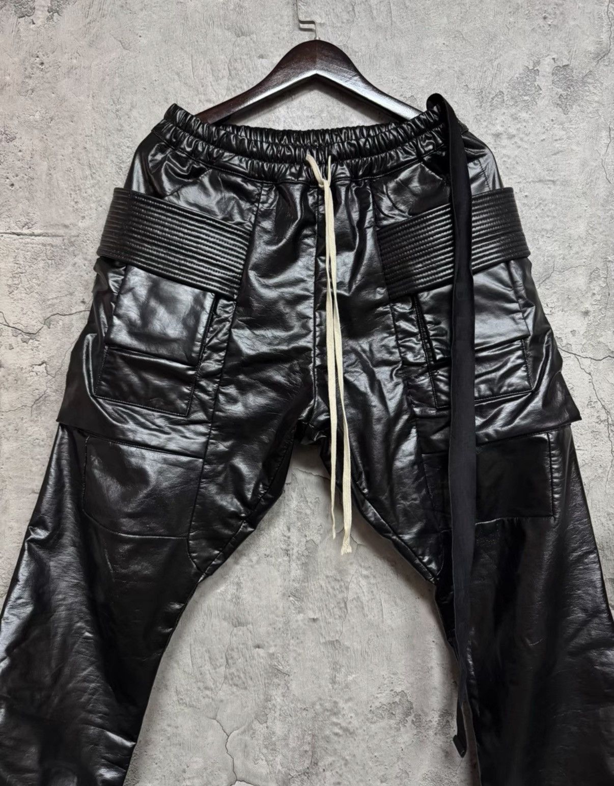 Rick Owens Rick Owens Leather Nagakin leggings | Grailed