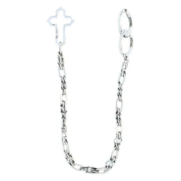 Jewelry Silver Chain Cross Men's Accessory, Gothic Style Size ONE SIZE - 5 Thumbnail