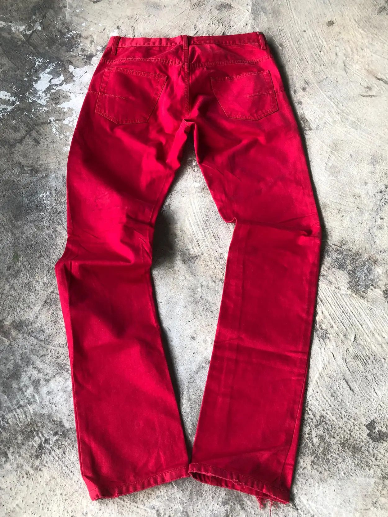 Dior × Hedi Slimane SS06 Dior Hedi Slimane Red Jeans Size US 30 / EU 46 - 4 Thumbnail
