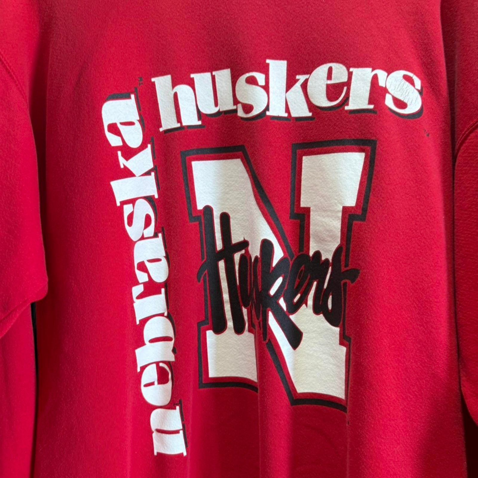 Vintage Vintage 90s Nebraska Huskers Crewneck Size US XL / EU 56 / 4 - 3 Thumbnail