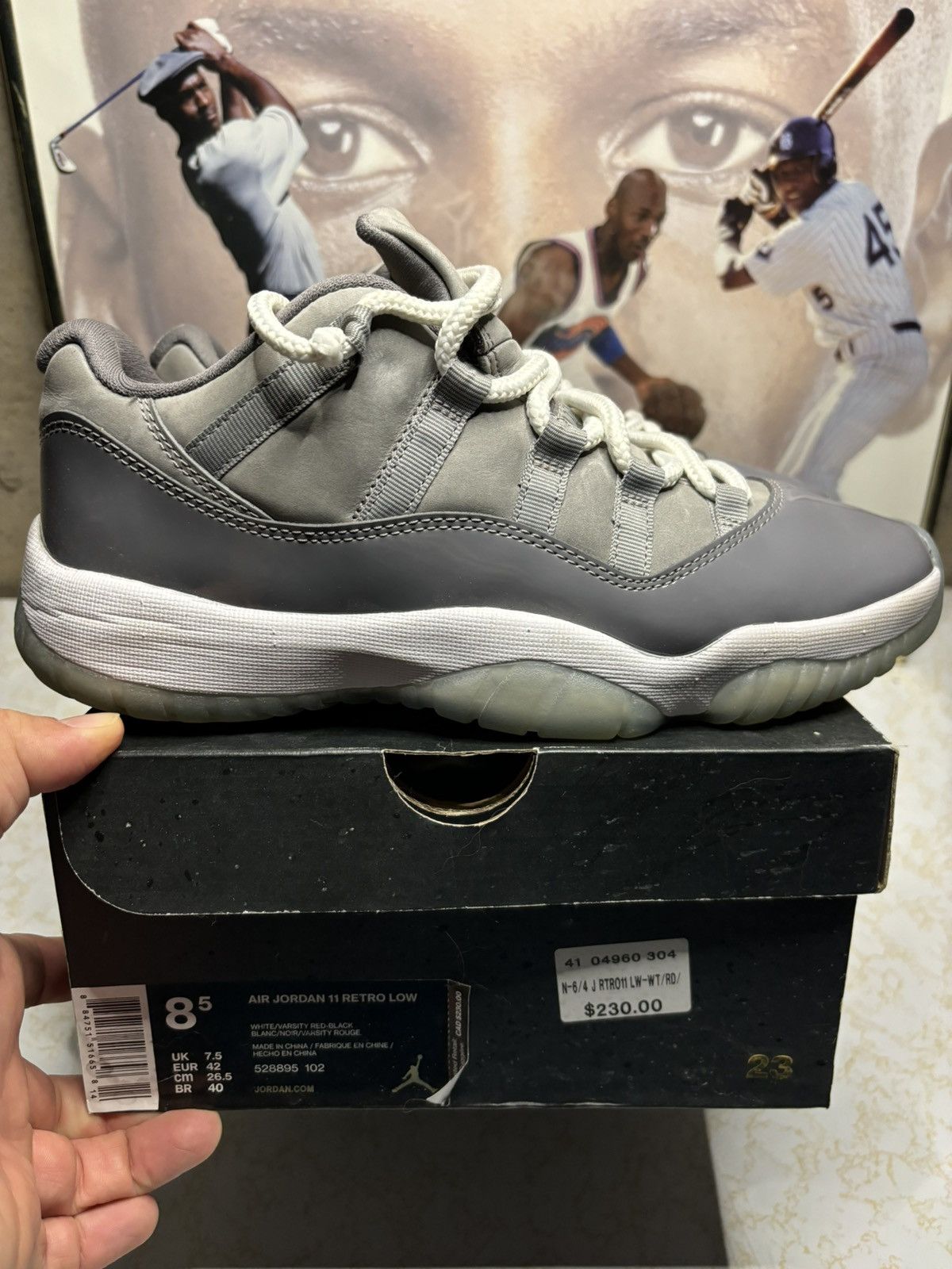 Jordan Brand Jordan Retro 11 ‘cool grey’ Size US 8.5 / EU 41-42 - 1 Thumbnail