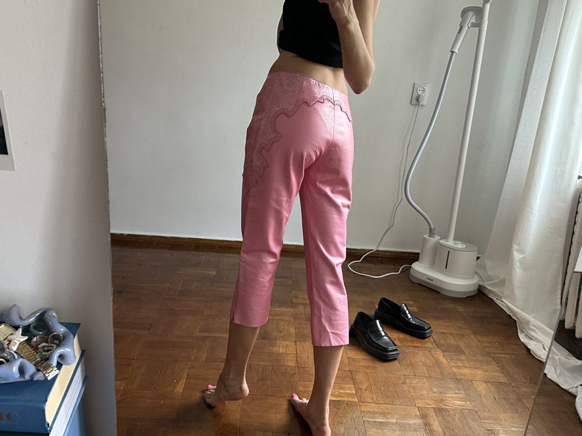 Vintage Leather Capri Pants pink size S Size 27" / US 4 / IT 40 - 10 Thumbnail