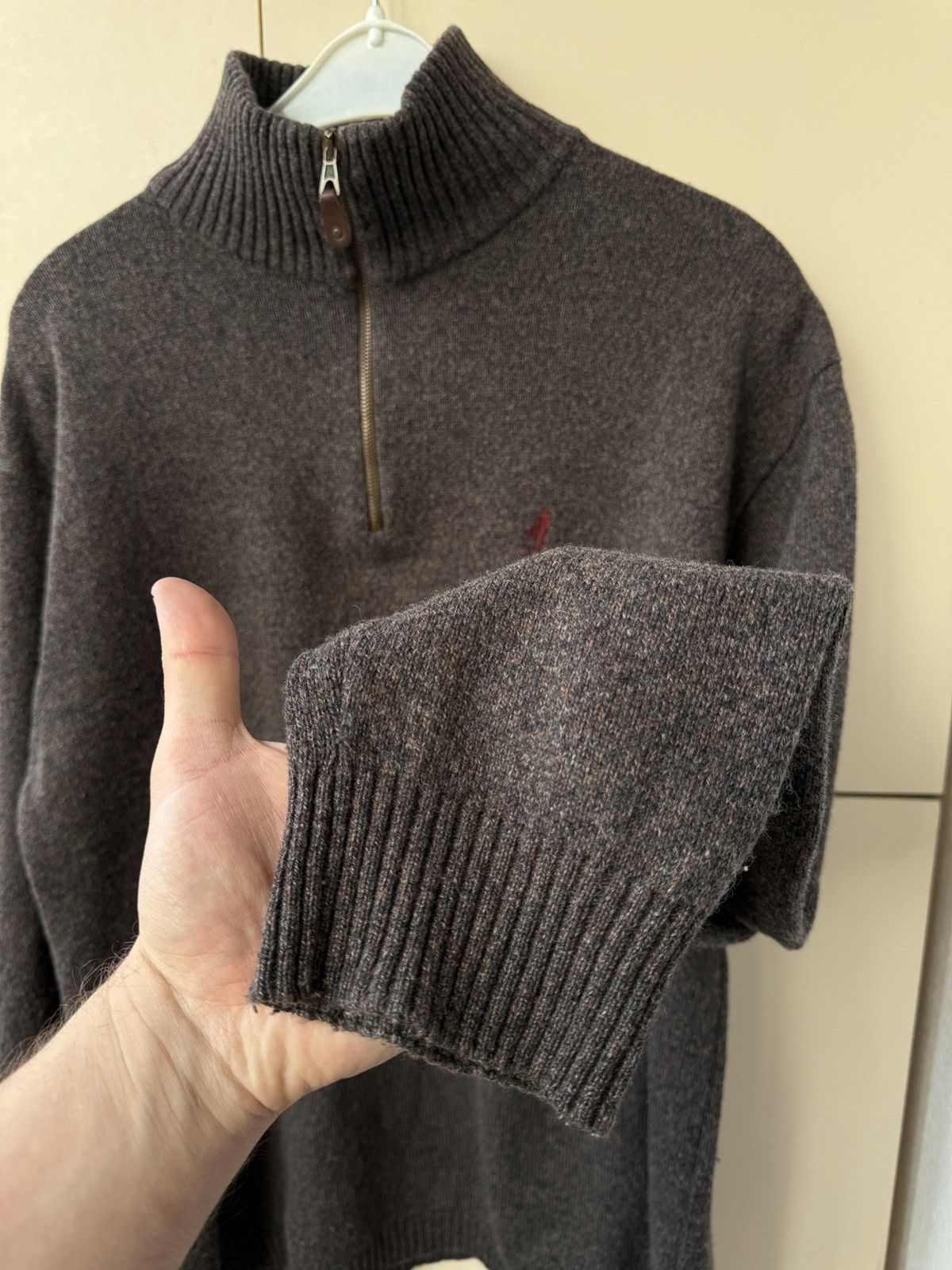 Marlboro Classics Marlboro classics Knit Wool sweater 1/3 zip brown 90s Size US XL / EU 56 / 4 - 6 Thumbnail