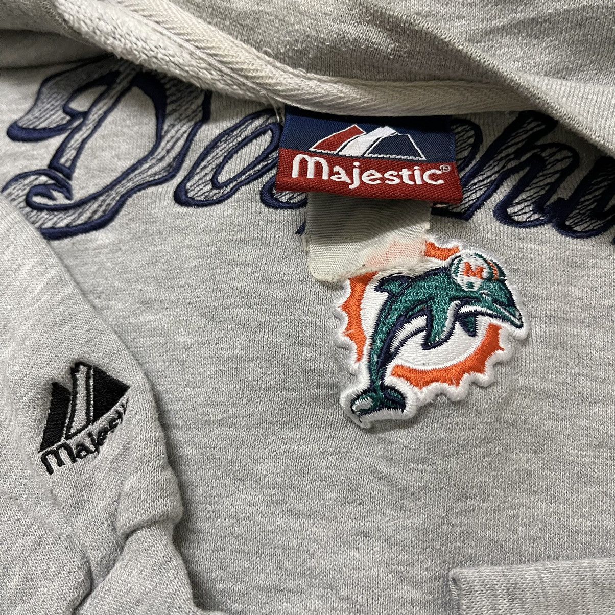 NFL Vintage 90s Miami Dolphins NFL Sweatshirt Pullover Size US XXL / EU 58 / 5 - 4 Thumbnail
