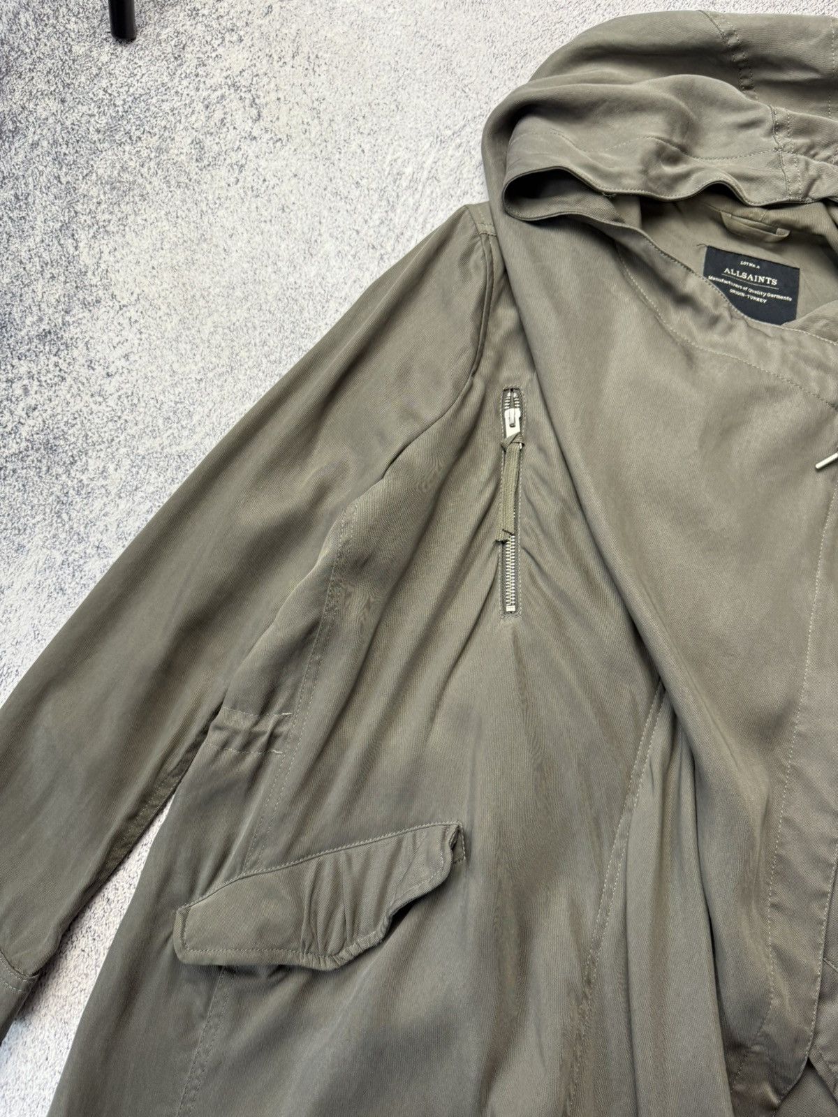Allsaints Vintage ALLSAINTS PORTERE KHAKI PARKA COAT Japanese Y2K Size L / US 10 / IT 46 - 9 Thumbnail