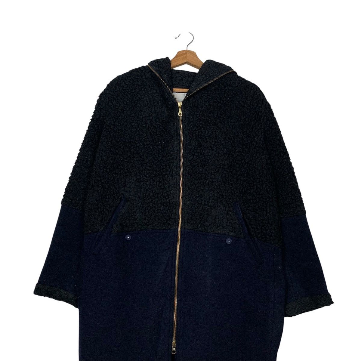 Japanese Brand FULHAM Fleece Wool Hybrid Overcoat Jacket #2249-C99 Size US M / EU 48-50 / 2 - 3 Thumbnail