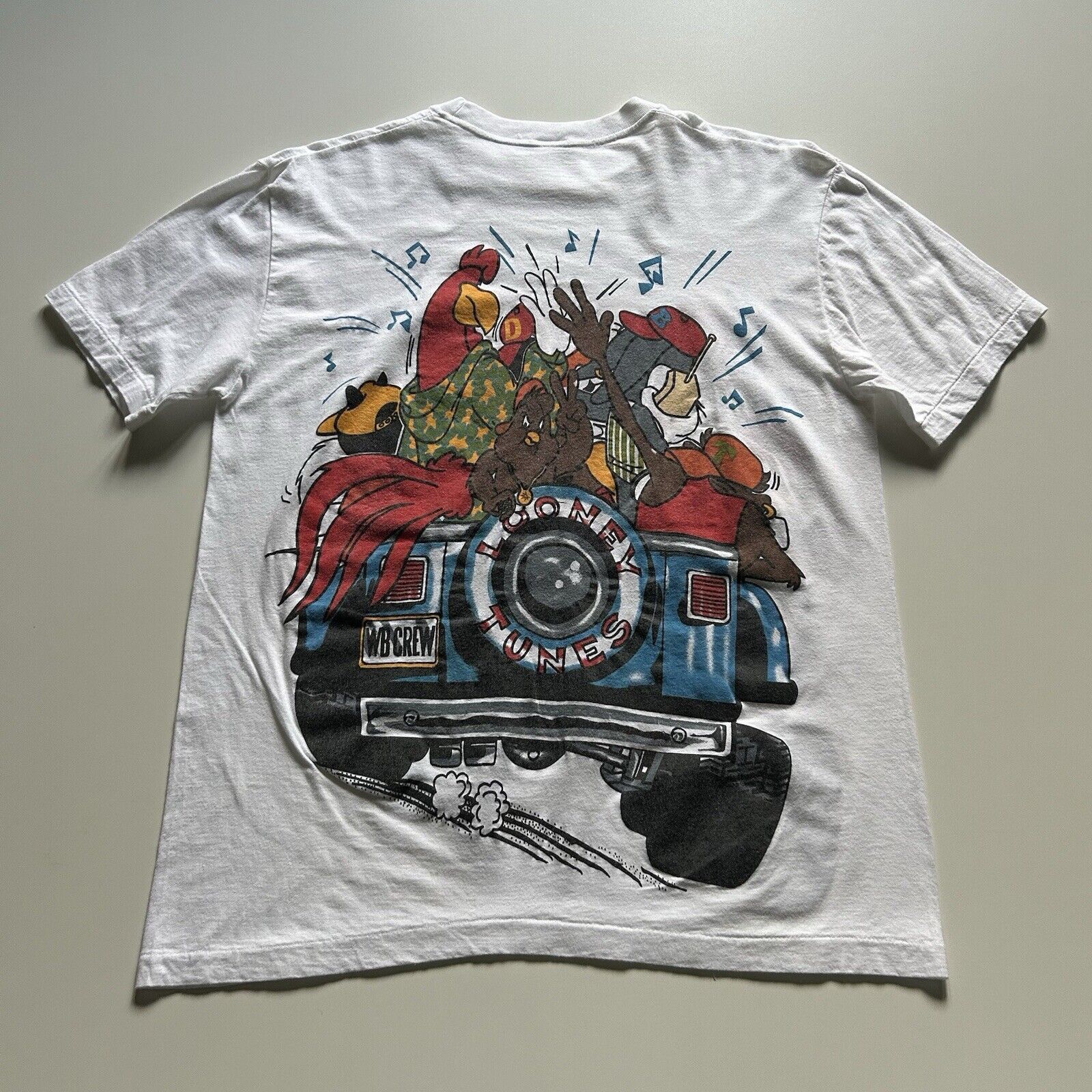 Vintage × Warner Bros Vintage 90s Looney Tunes Jeep Cartoon Graphic T Shirt Large Size US L / EU 52-54 / 3 - 3 Thumbnail