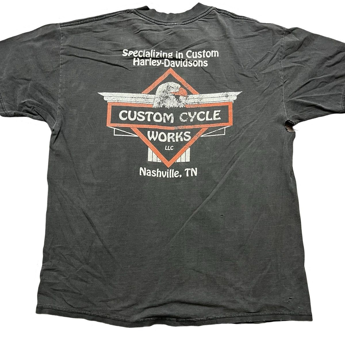 Harley Davidson × Vintage vintage harley davidson thrashed tshirt Size US XL / EU 56 / 4 - 2 Thumbnail