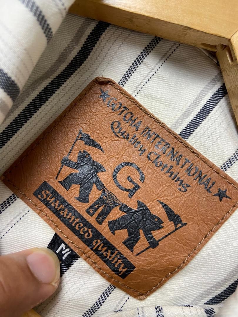 Gotcha Gotcha International Brand Stripes Trucker Jacket (196) Size US M / EU 48-50 / 2 - 3 Thumbnail