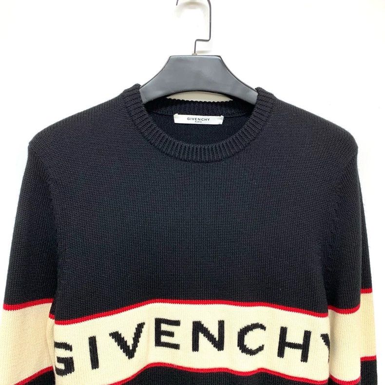 Givenchy Givenchy Black Color Blocked Knit Sweater M Size 100% Pure Size US M / EU 48-50 / 2 - 3 Thumbnail