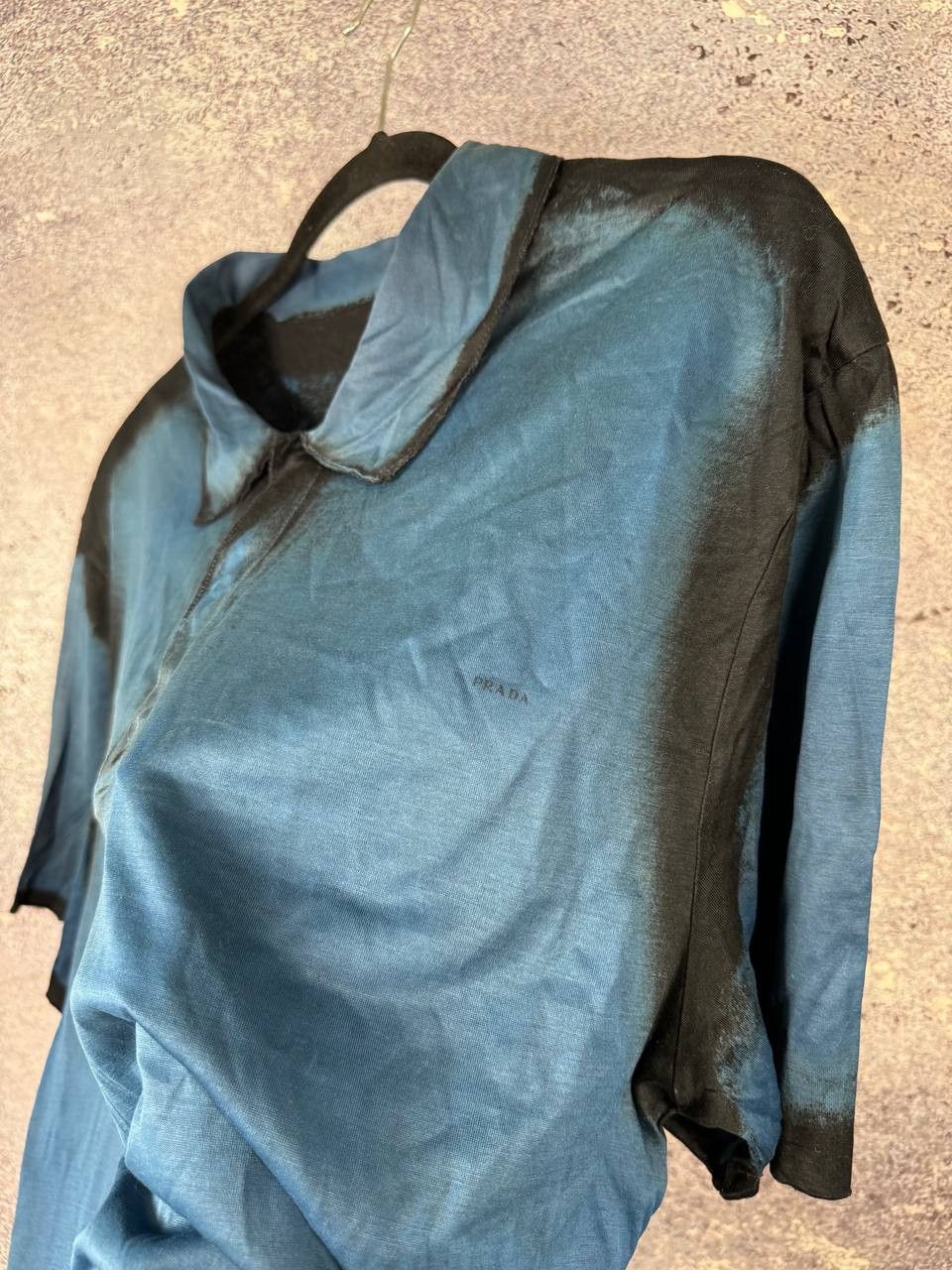 Prada Rare Archive Prada Garmen dye Polo T-Shirt y2k 2XL Size Size US XXL / EU 58 / 5 - 8 Thumbnail