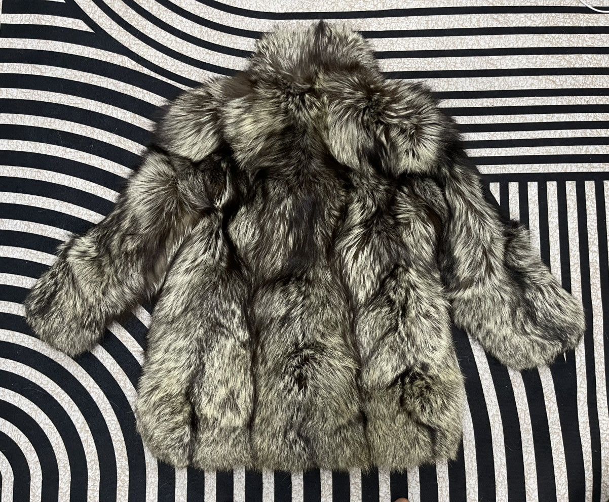 Sagafurs 80s SAGA FOX FUR LEATHER JACKET RARE Size M / US 6-8 / IT 42-44 - 4 Thumbnail