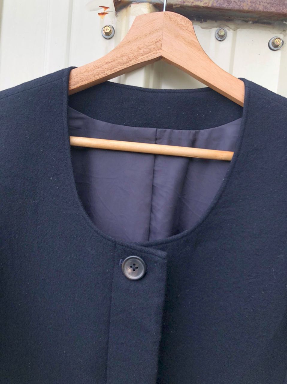 Japanese Brand × Margaret Howell Vintage MHL Margaret Howell Collarless Coat Jacket Size S / US 4 / IT 40 - 6 Thumbnail