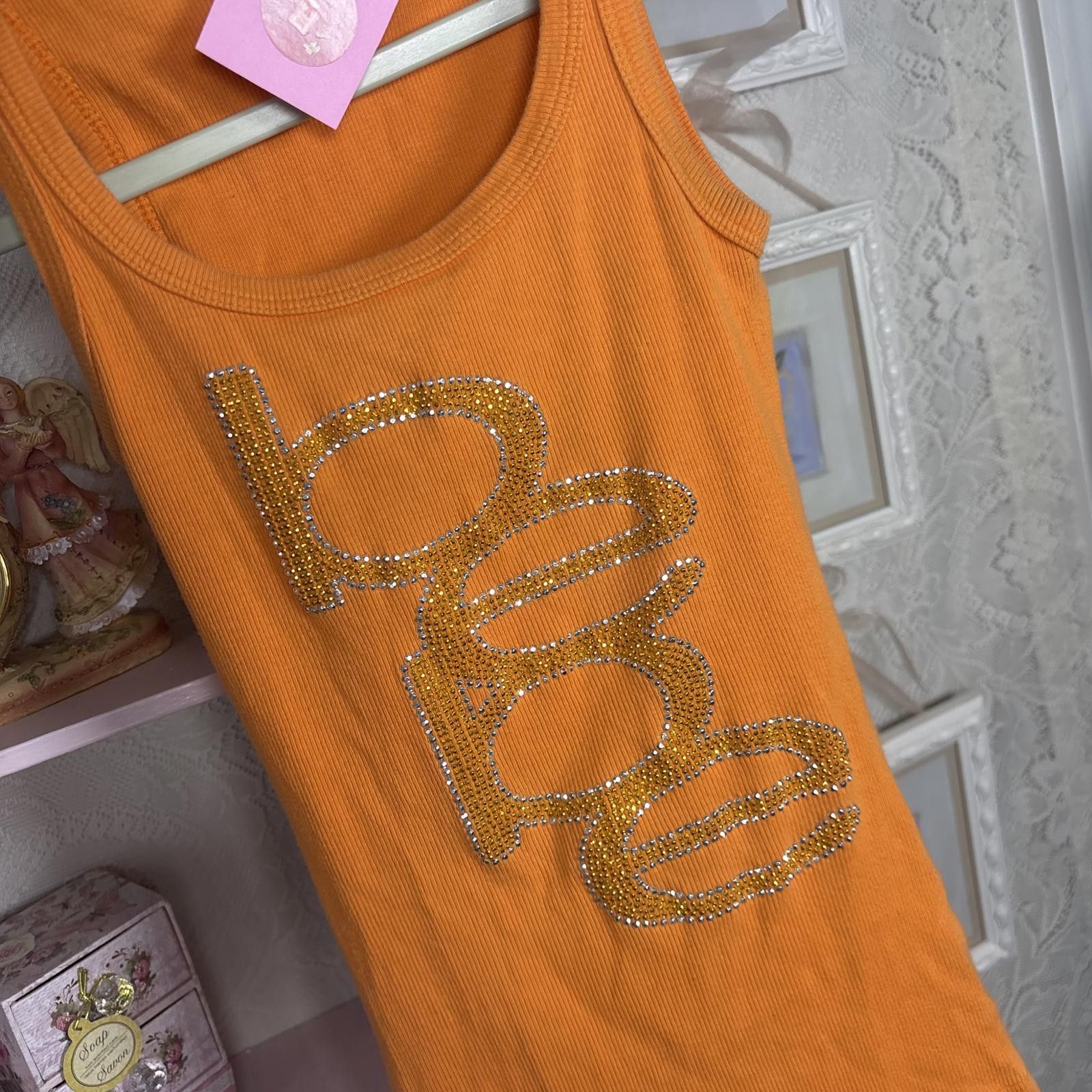 United Colors Of Benetton y2k bebe beaded rhinestone tank top Size S / US 4 / IT 40 - 3 Thumbnail