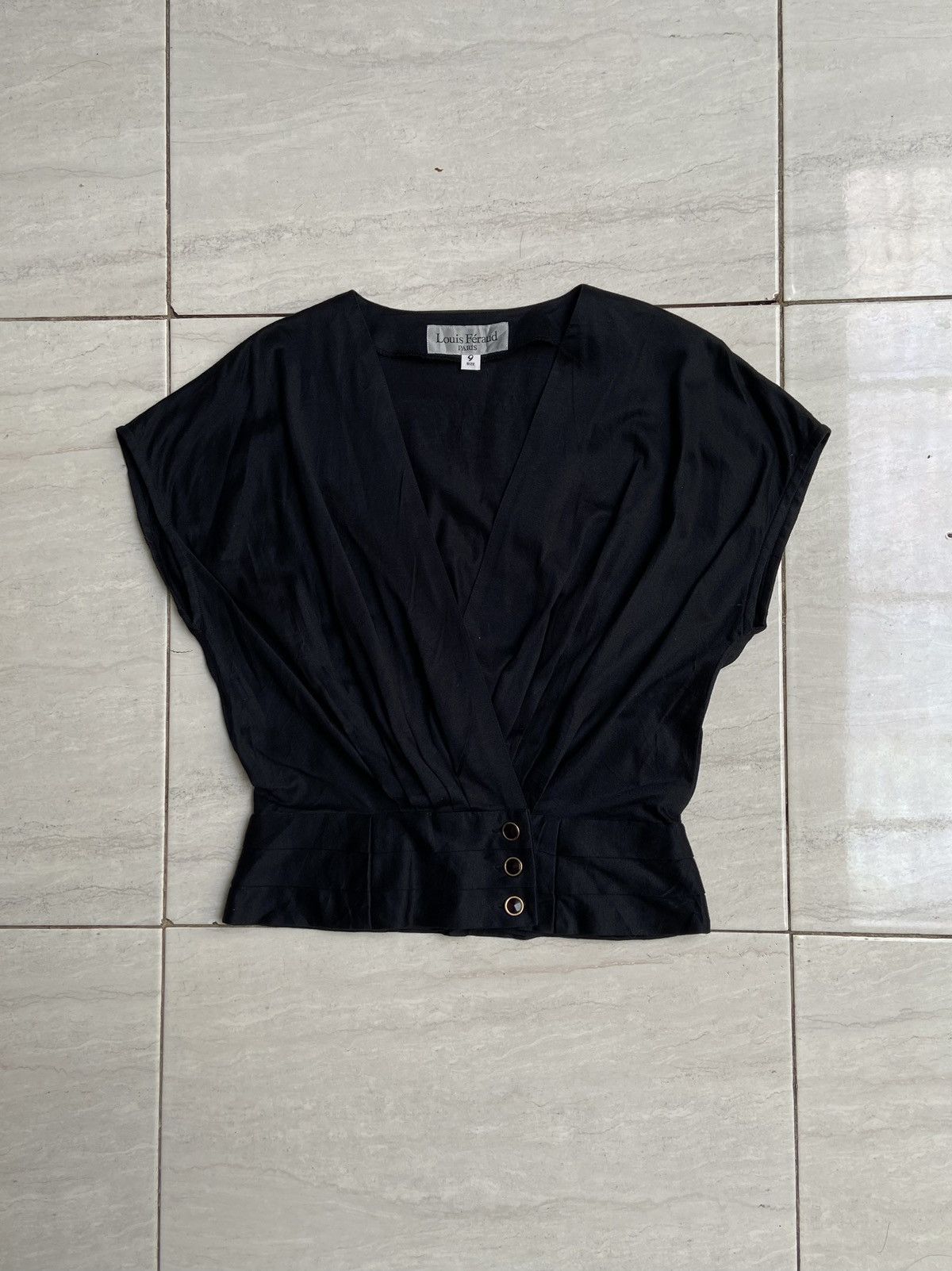 Louis Feraud LOUIS FERAUD Navy Blouse Size XS / US 0-2 / IT 36-38 - 5 Thumbnail