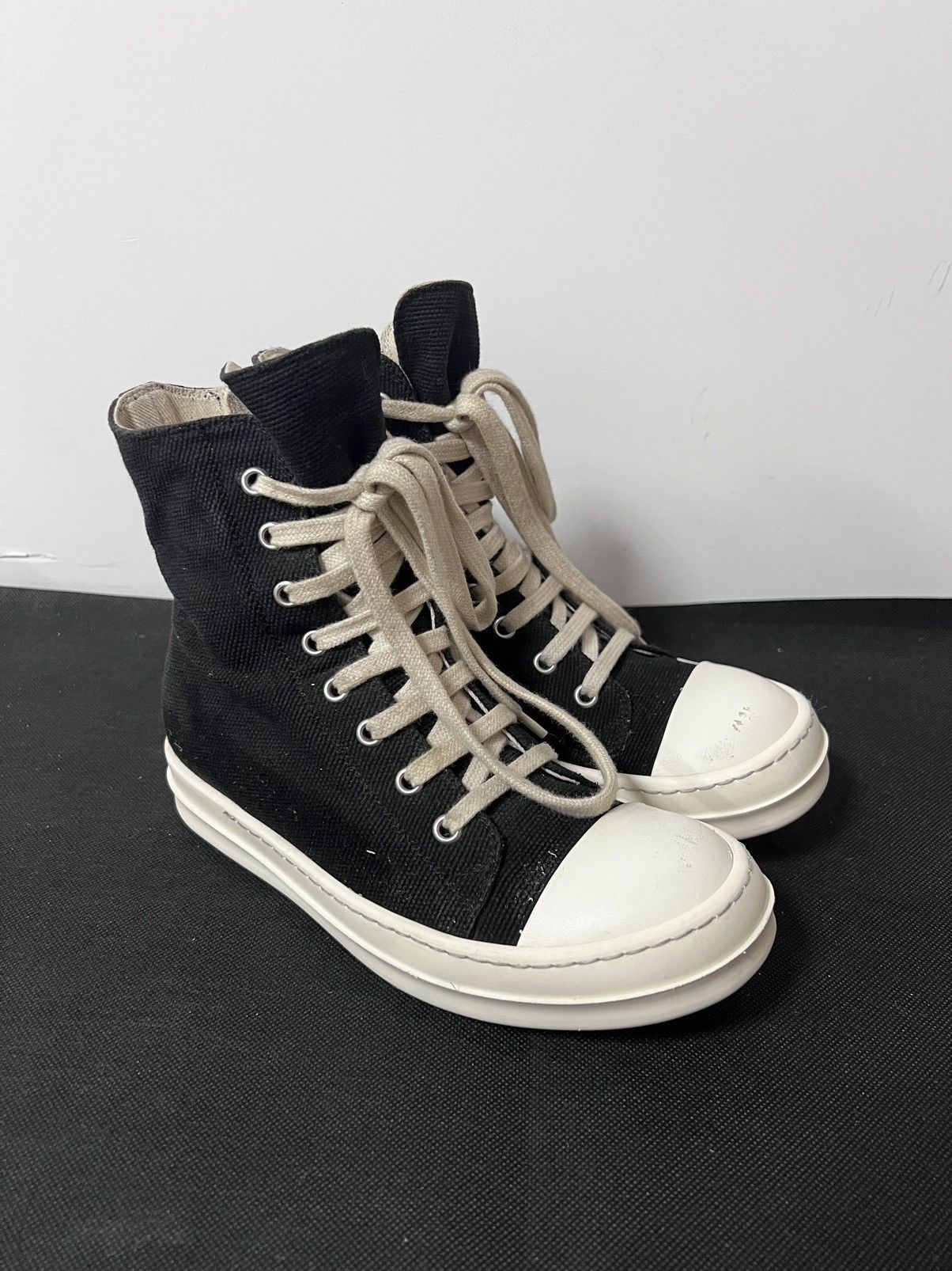 Rick Owens Drkshdw Rick owens drkshdw ramones high top sneakers sz35 Size US 5 / IT 35 - 6 Thumbnail